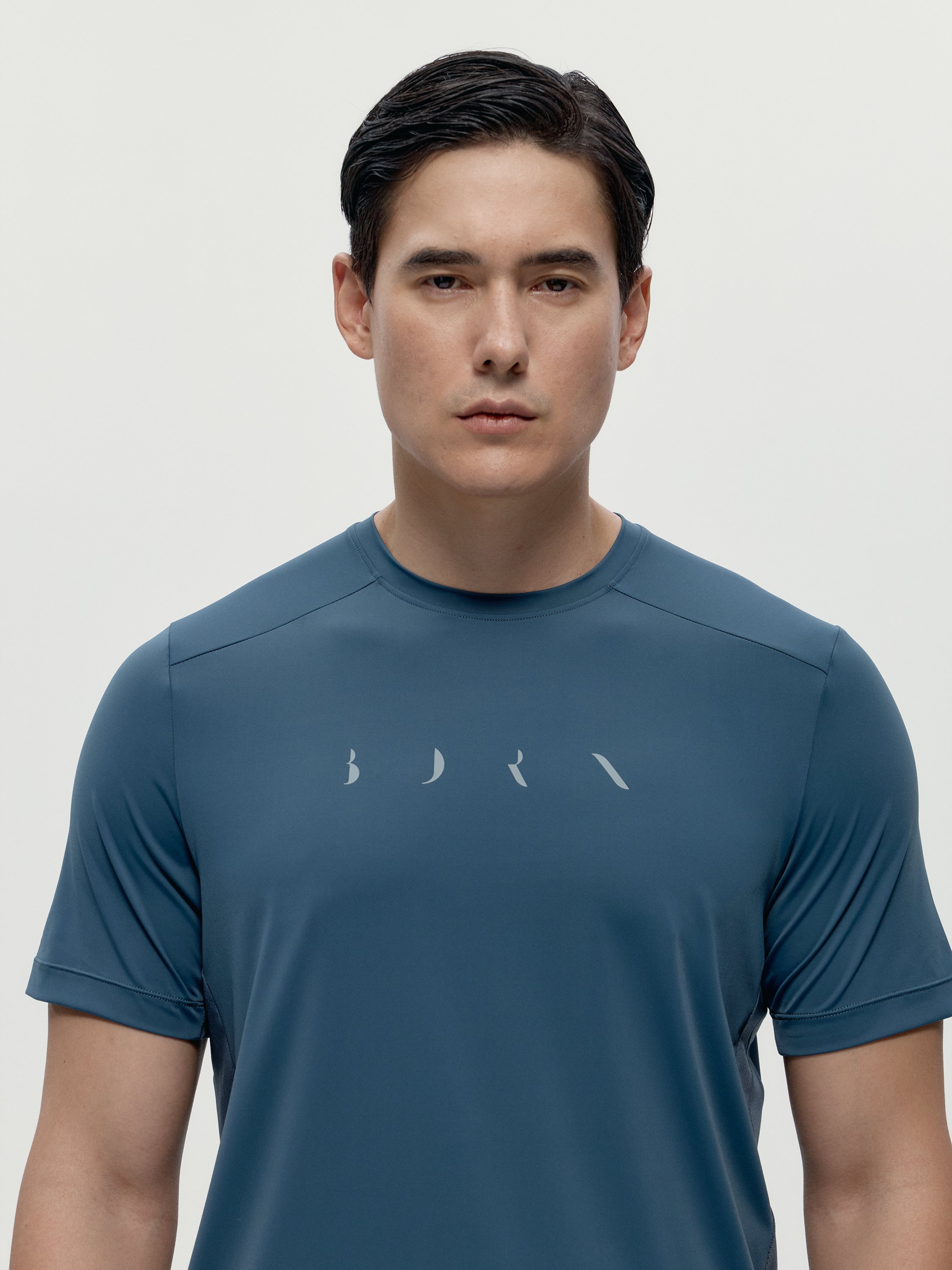 T-shirt with logo on the front BORN LIVING YOGA Blue