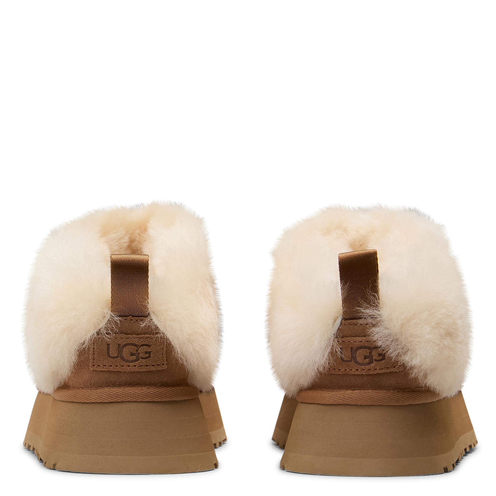 Klompen van imitatiebont UGG Bruin