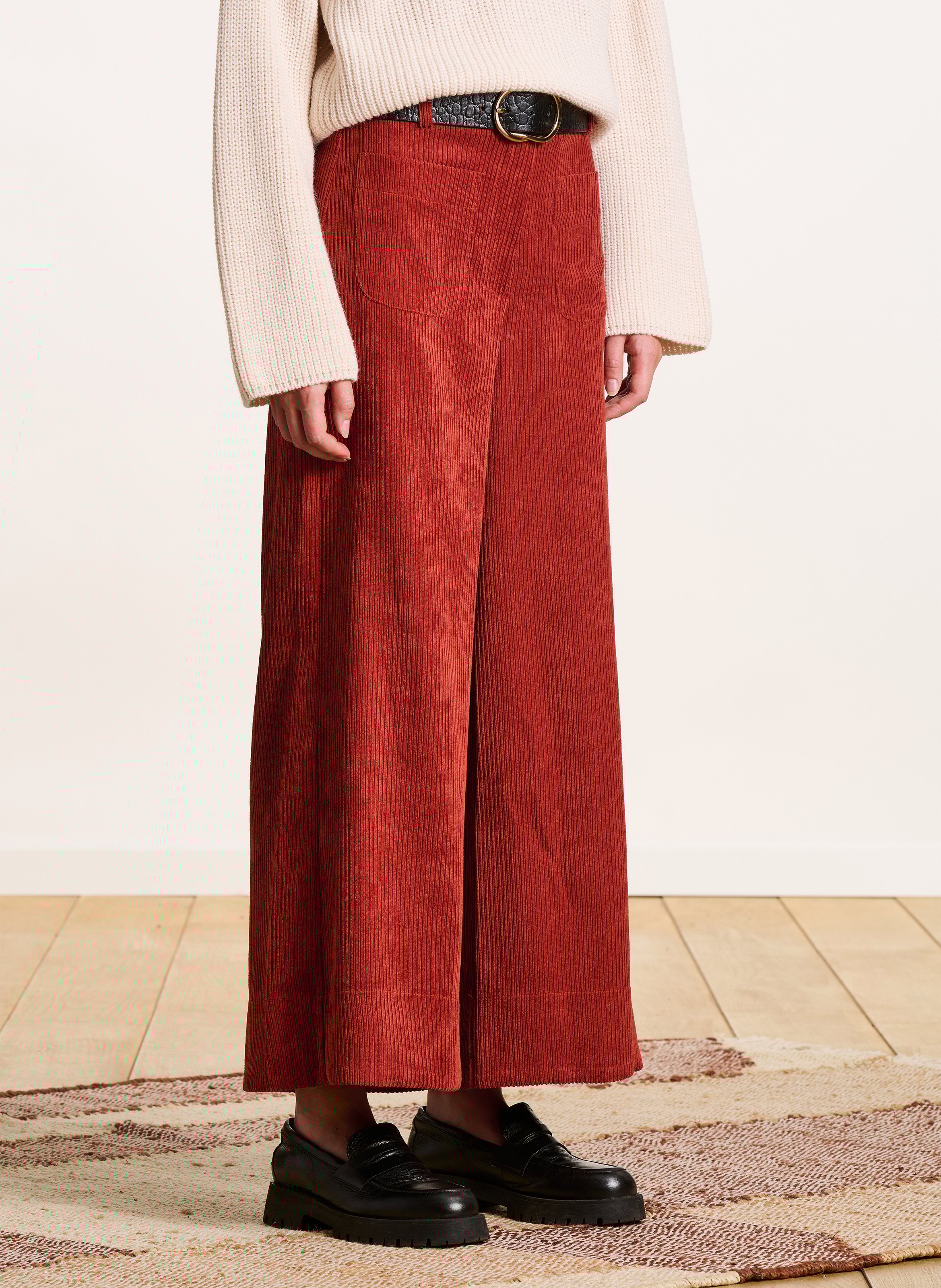 Cropped corduroy pants LA FEE MARABOUTEE