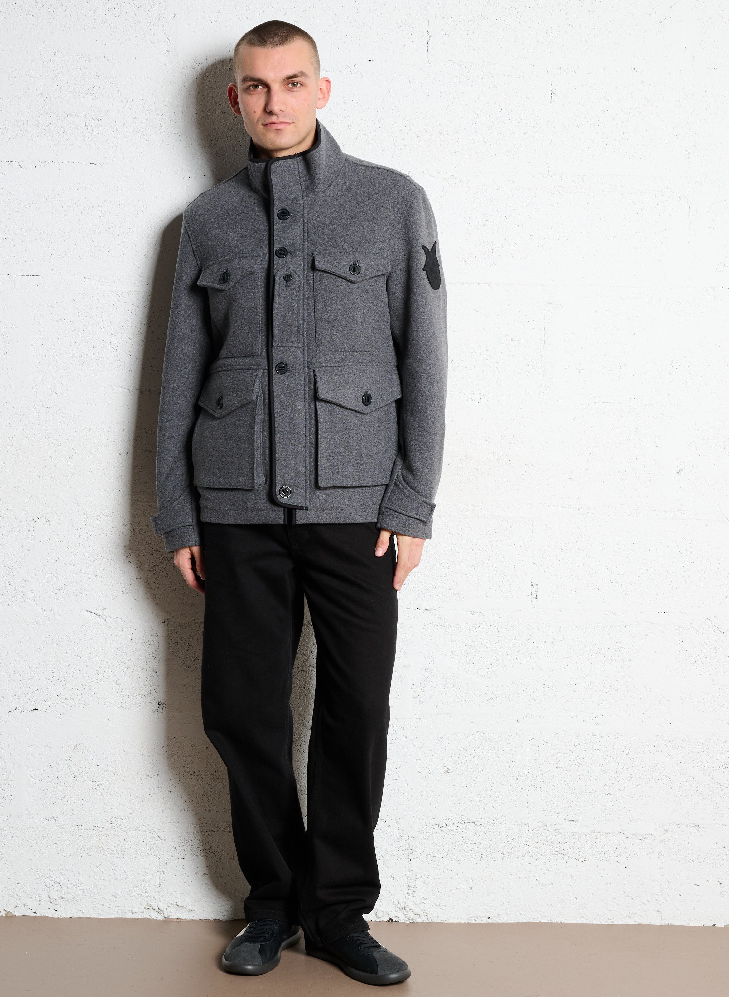 Baskets basses plates en cuir CAMPER Noir