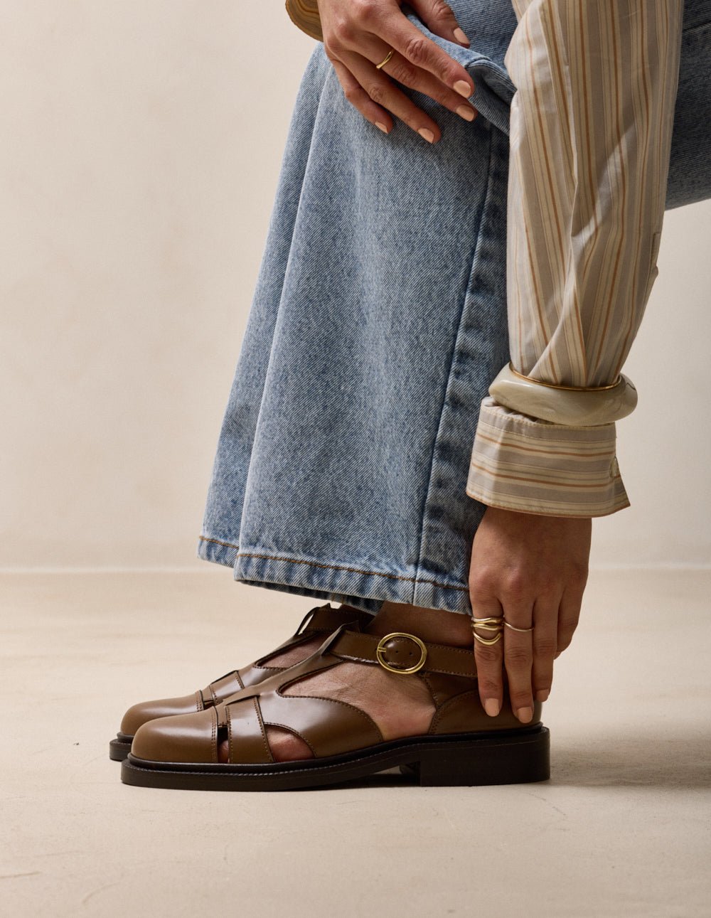 Derby shoes ODAJE Brown