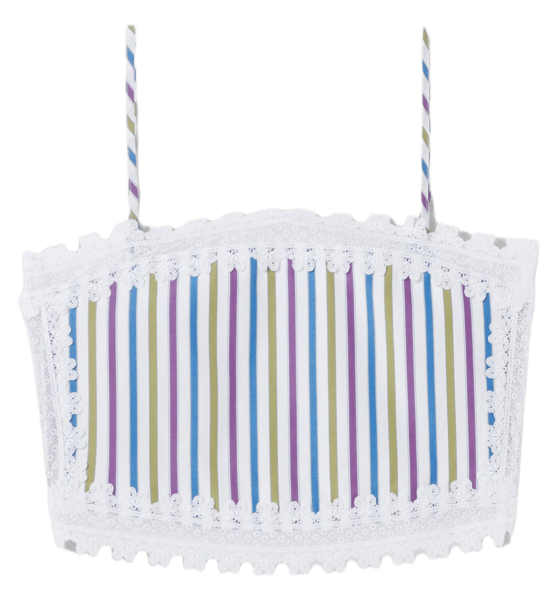 Top court bretelles à rayures CLAUDIE PIERLOT Multicolore