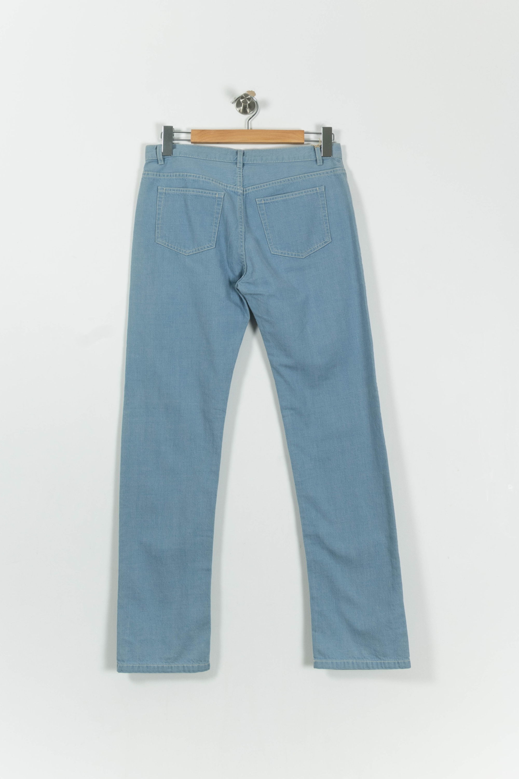 Cropped slim jeans with studs A.P.C - Seconde main Blue