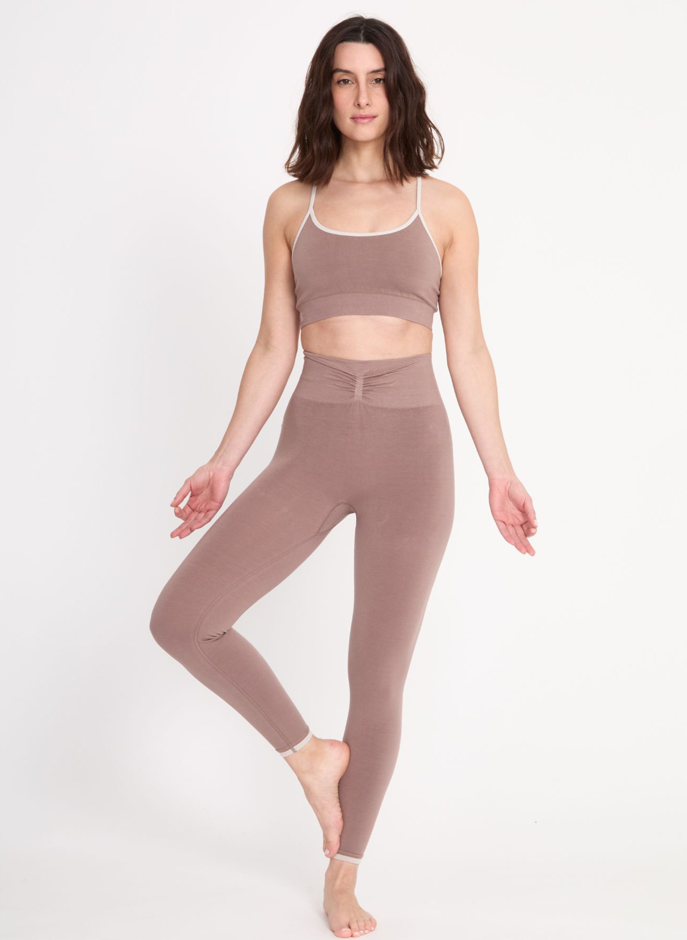 Asymmetric jacquard T-shirt YOGA SEARCHER Pink