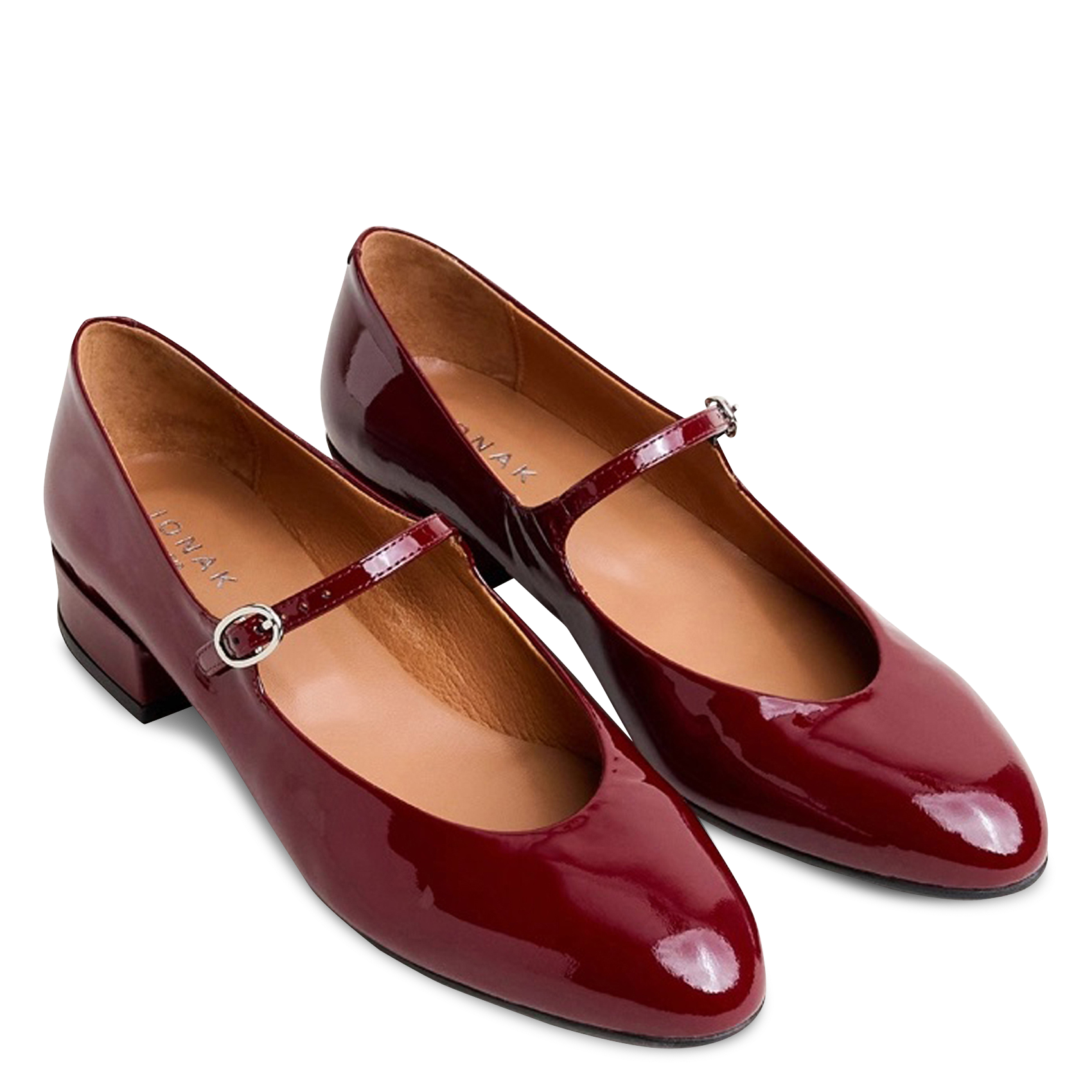 Babies de piel de charol JONAK Rojo