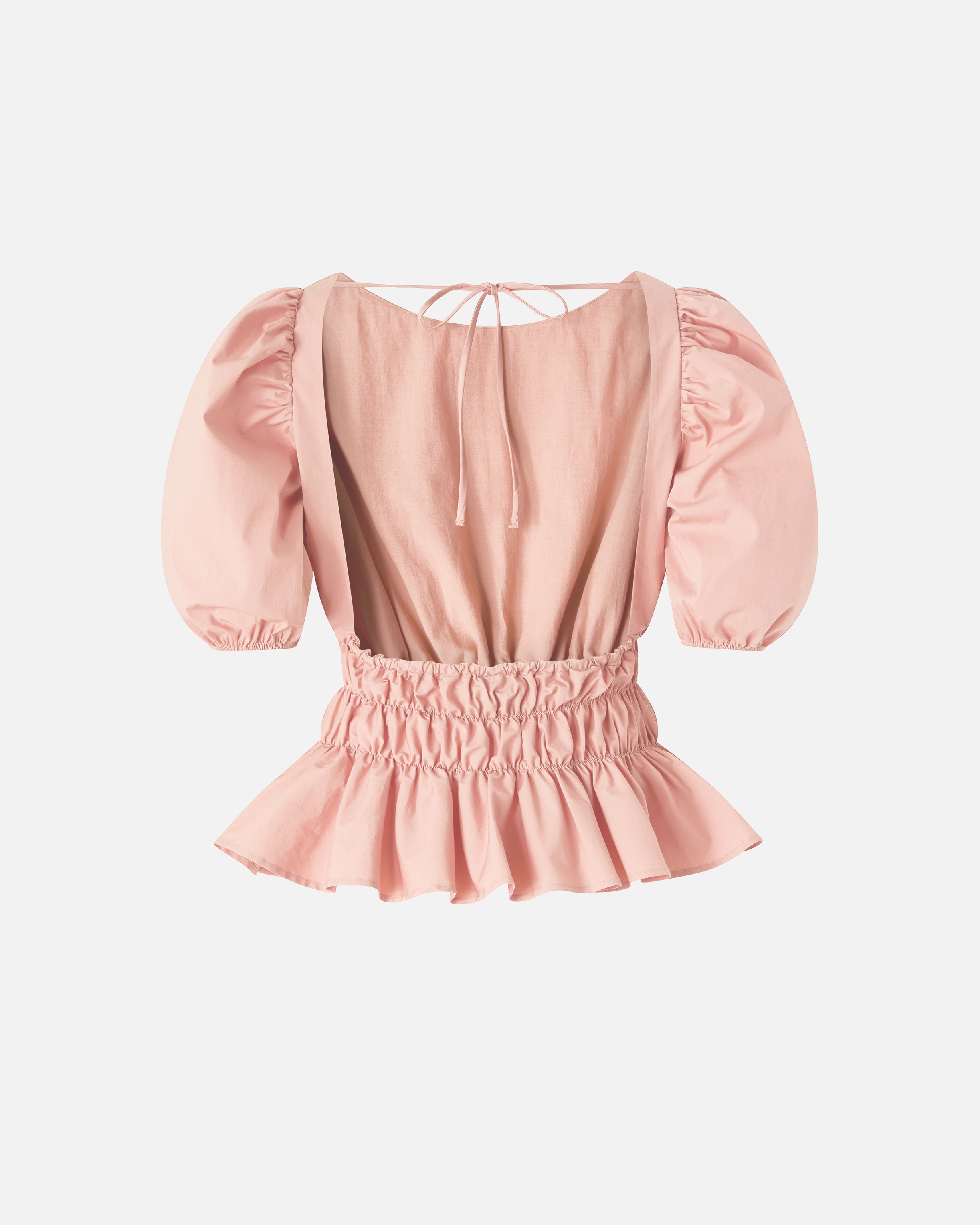 Haut cropped dos nu volanté PINKO Rose