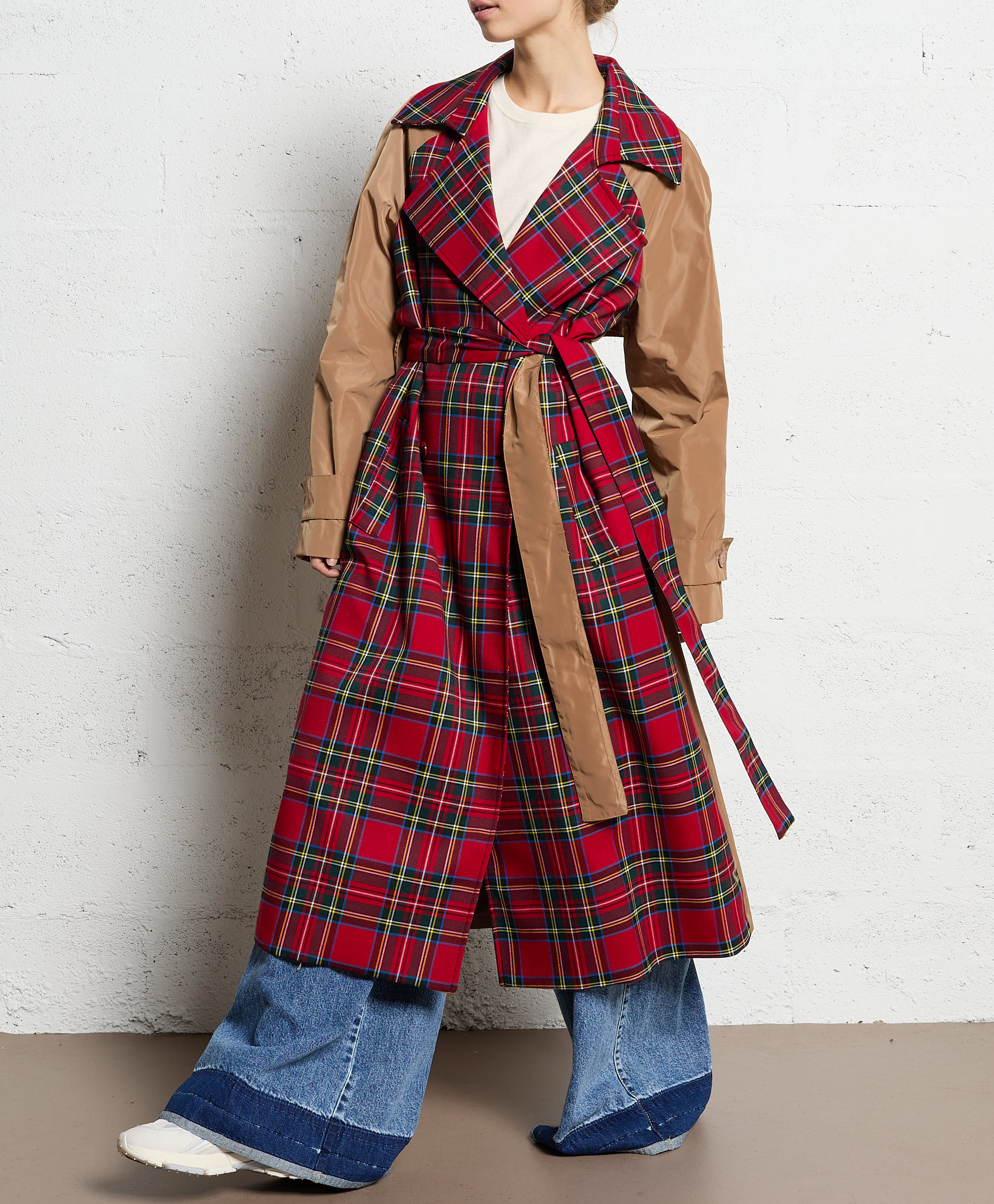 Trench coat with tailored collar IMPERIAL Multicolored