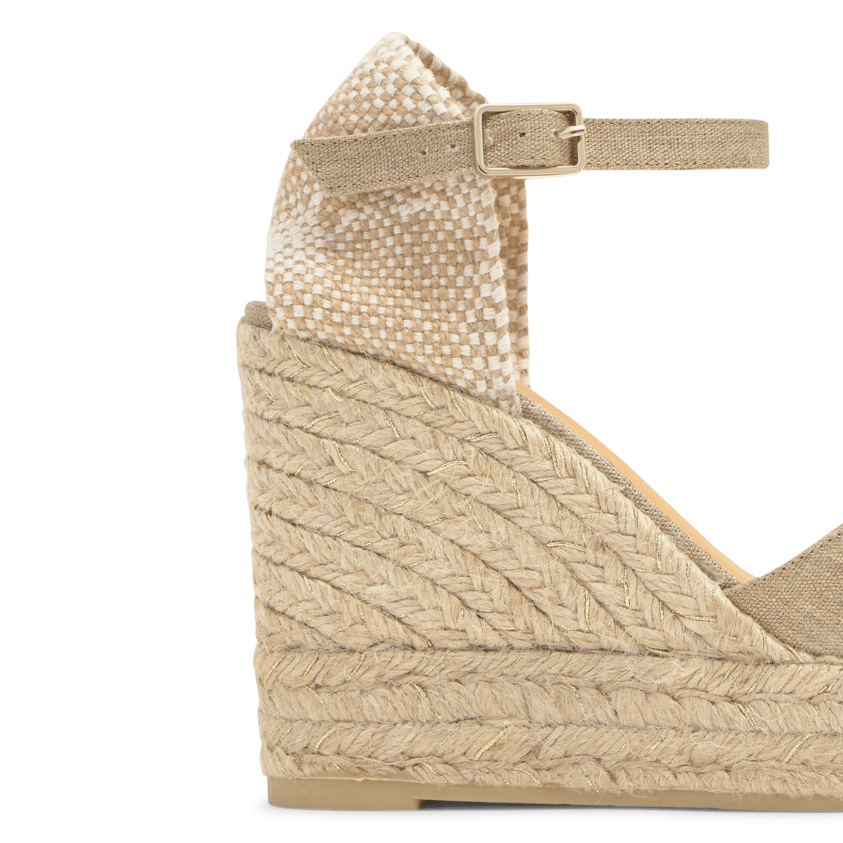 Waffled wedge espadrilles CASTANER Golden