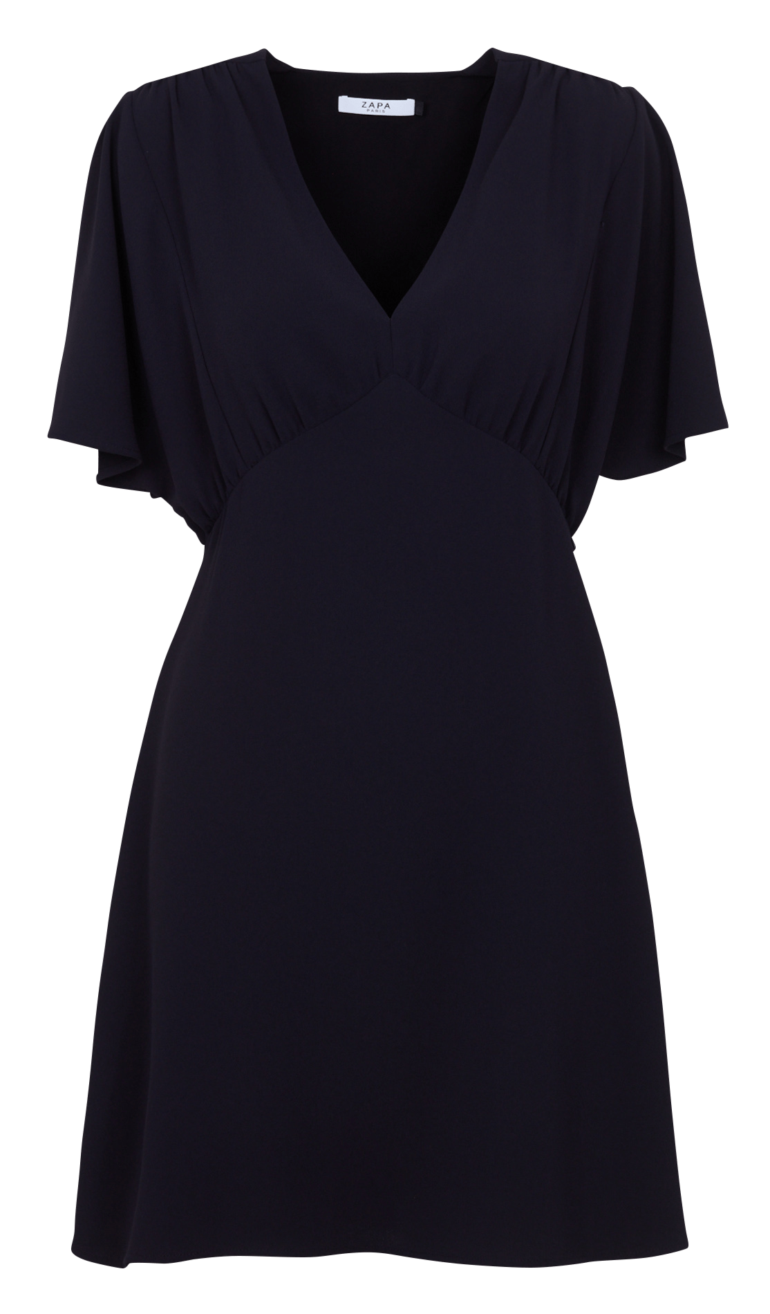 Korte jurk met V-hals ZAPA Blue