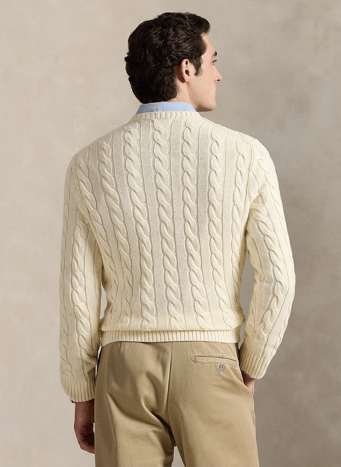 Rundhalspullover aus Baumwolle, Regular Fit POLO RALPH LAUREN Beige