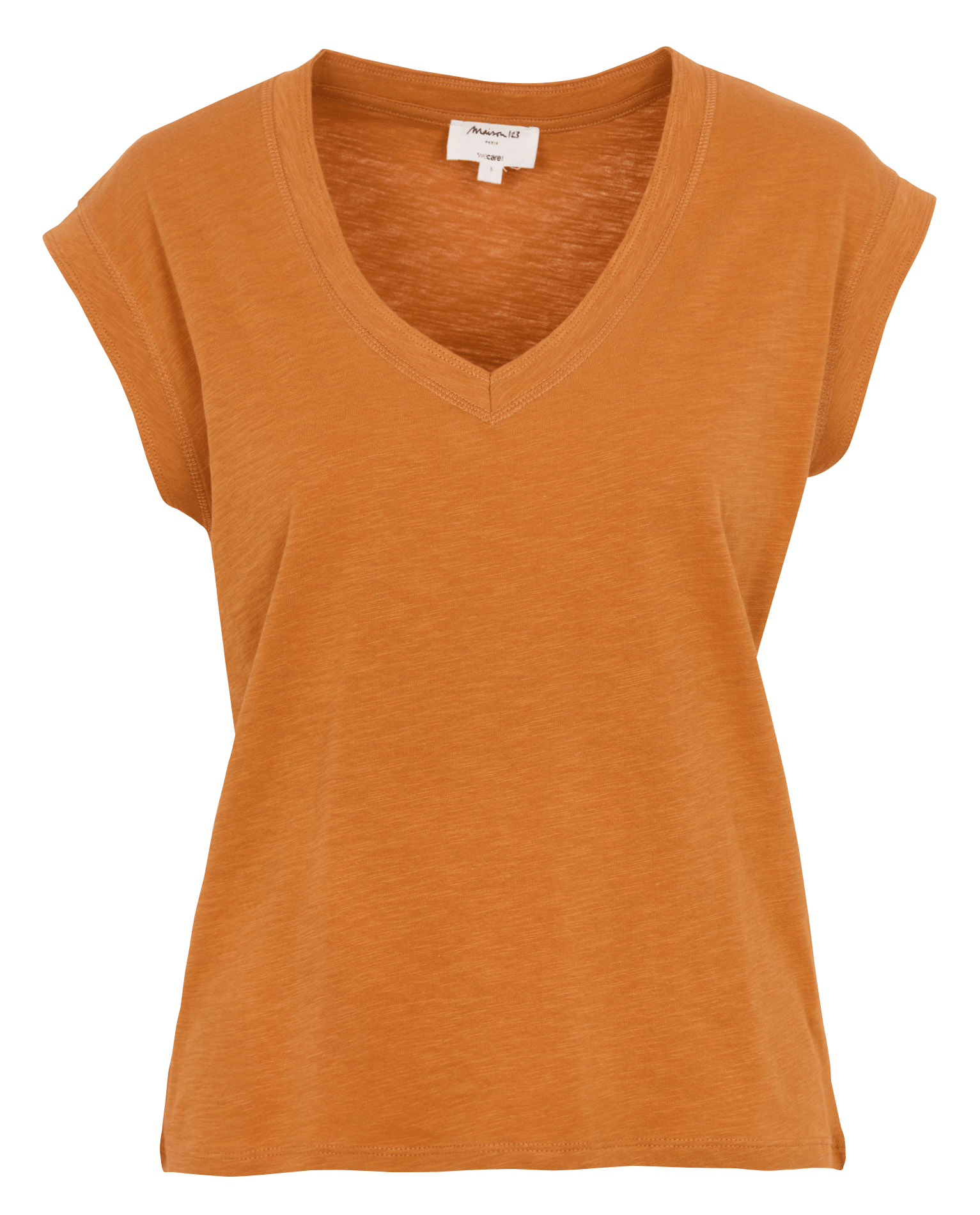Tee-shirt droit chiné en coton MAISON 123