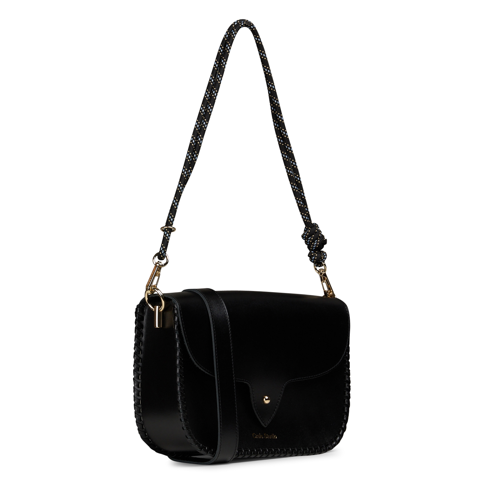 Dori leather shoulder bag CRAIE STUDIO Black