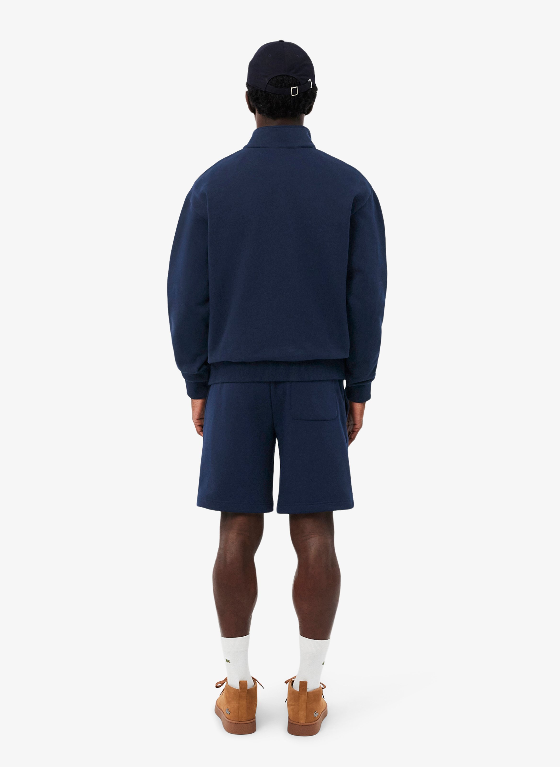 Short droit en coton mélangé LACOSTE Blau