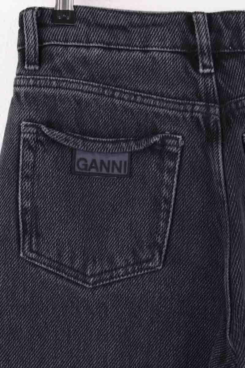 Wide-leg jeans GANNI - Seconde Main Grey