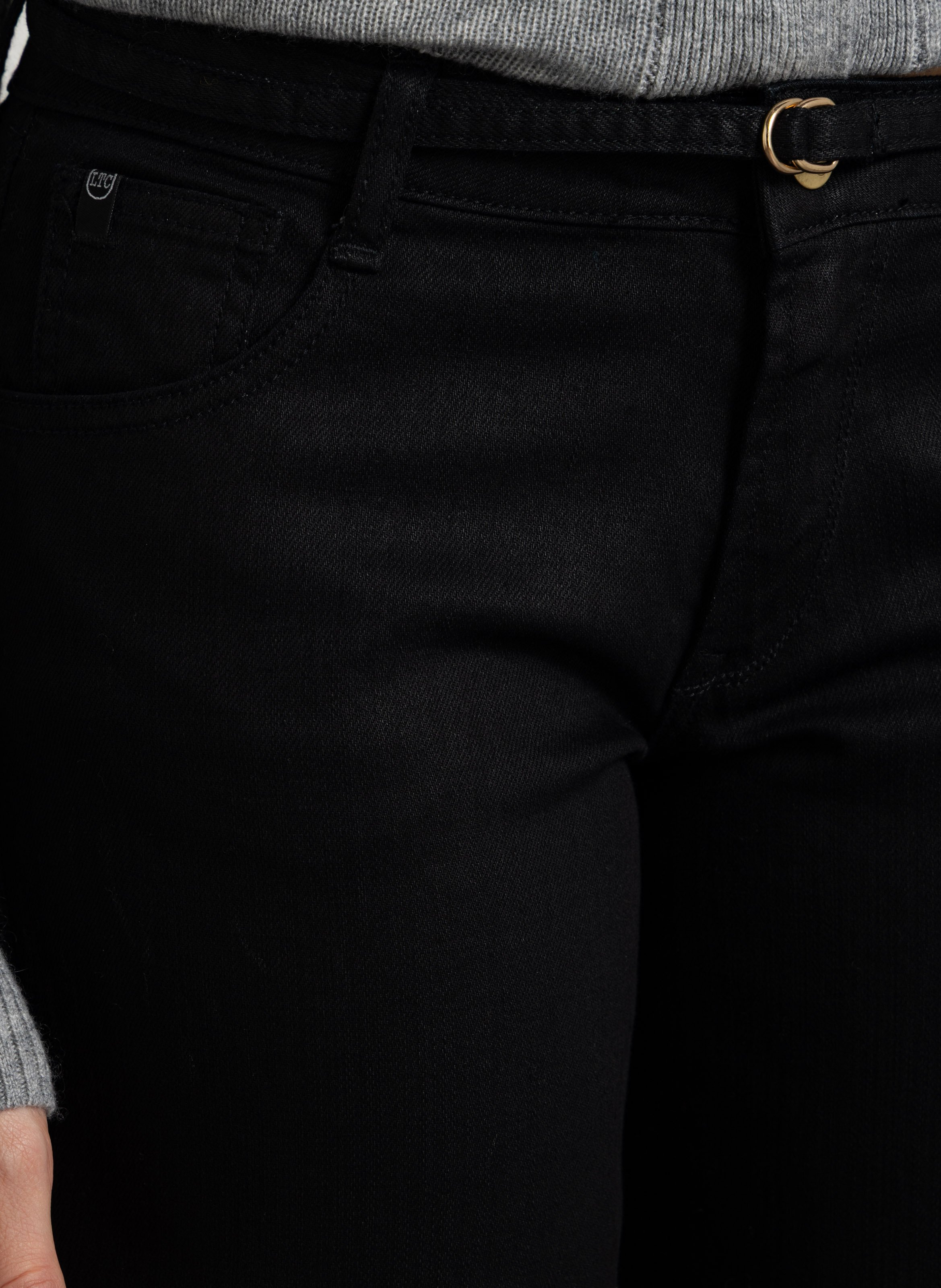 Weite Jeans mit geradem Bein, Länge 34 LE TEMPS DES CERISES Schwarz