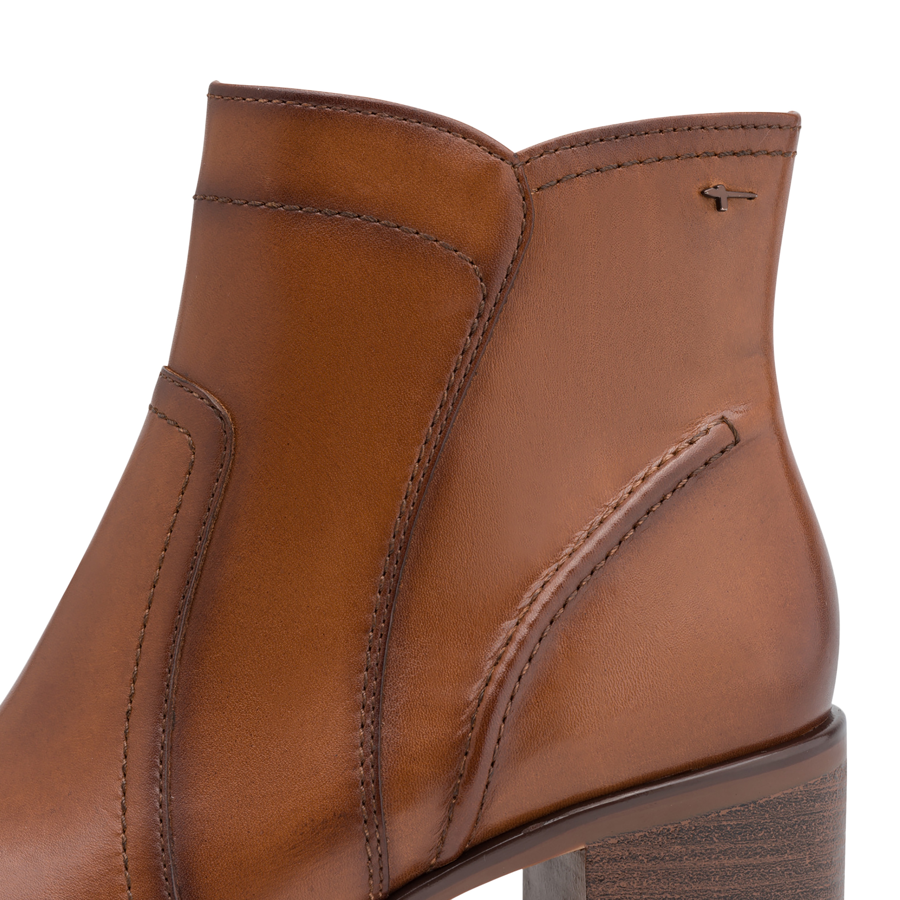 Leather ankle boot TAMARIS Brown