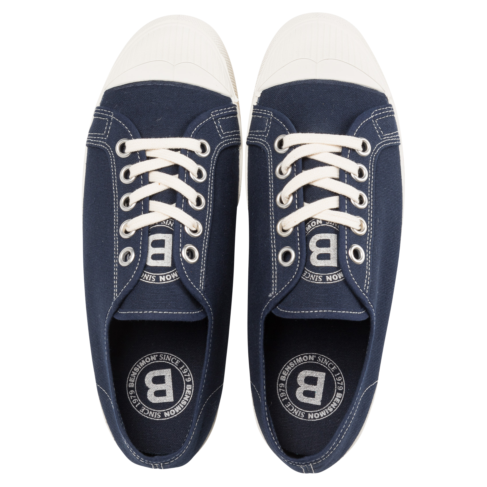 Baskets basses en toile  BENSIMON Bleu