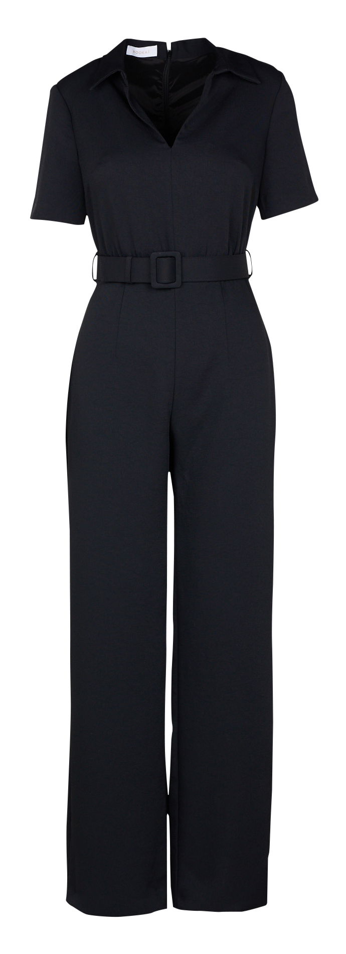 Jumpsuit With Classic Collar Black Kookai Women Place des Tendances