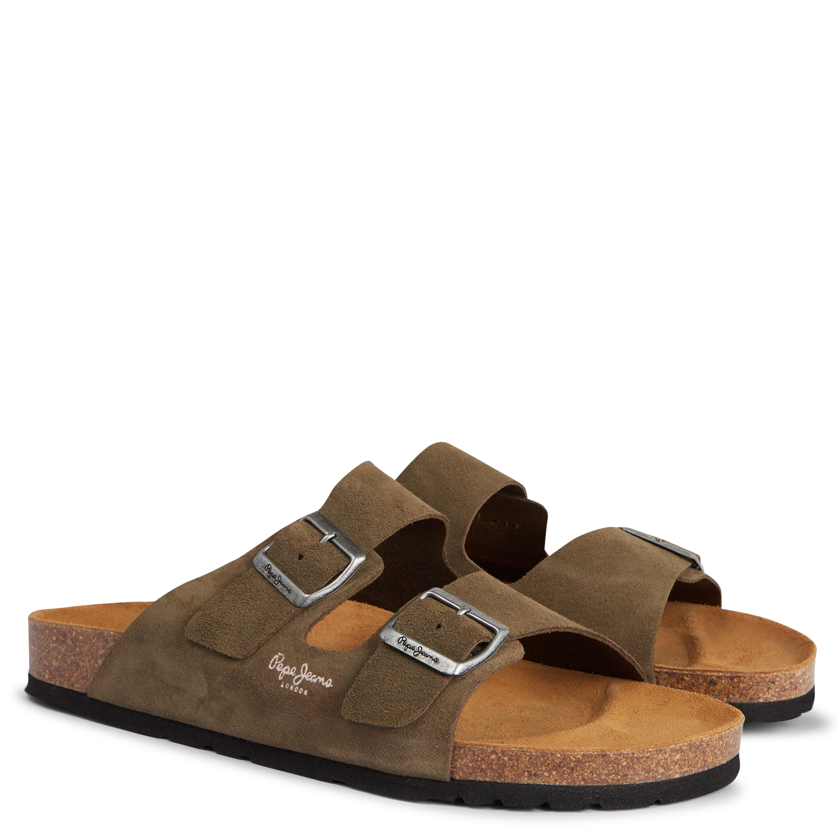 Suede mules PEPE JEANS Green