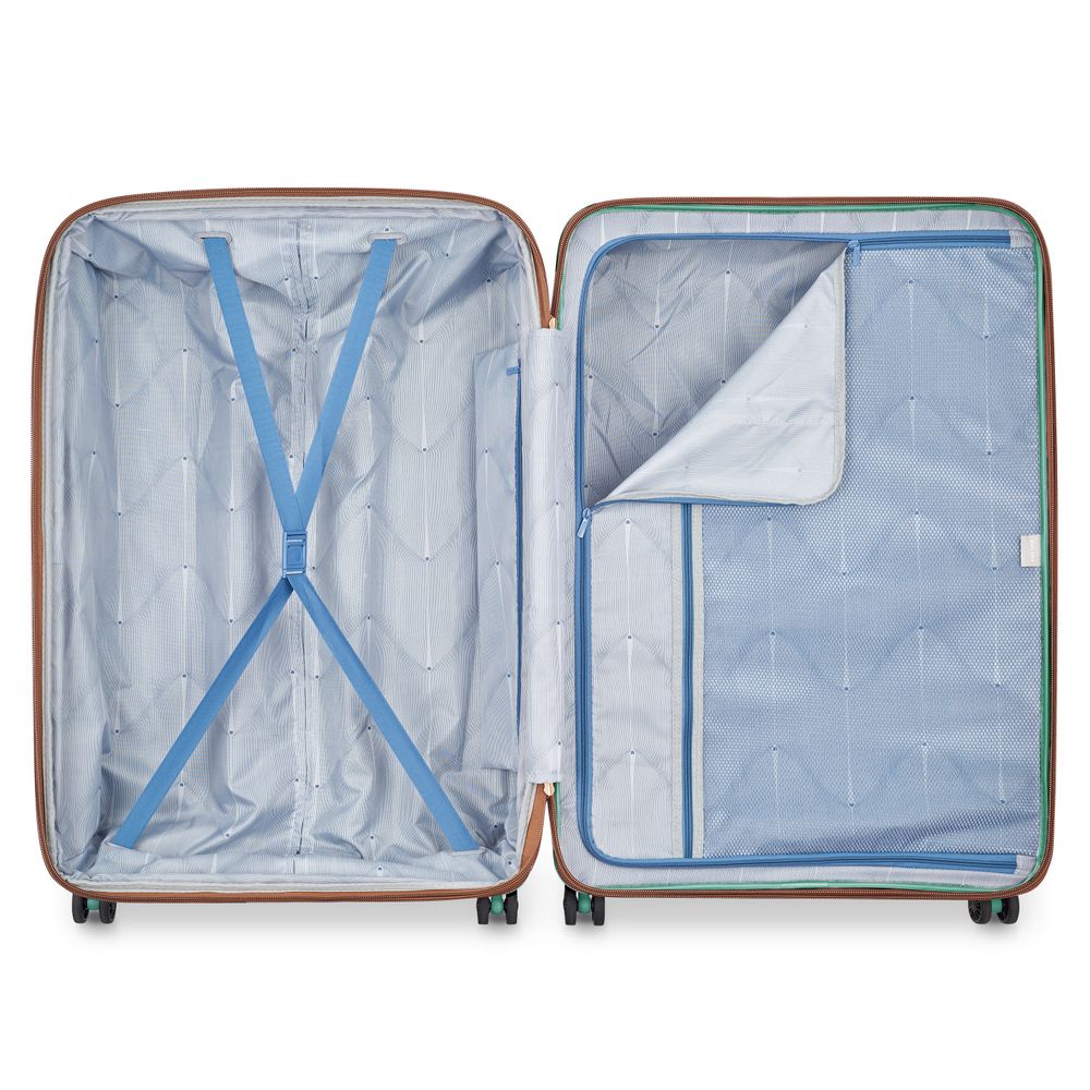 Set of 3 rigid suitcases 55 cm/ 66.5 cm/ 76 cm DELSEY PARIS Green