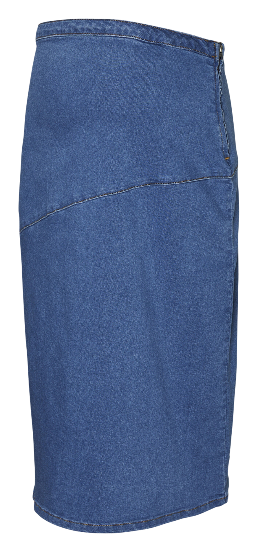 Jupe courte de grossesse taille haute en coton mélangé MAMALICIOUS Bleu