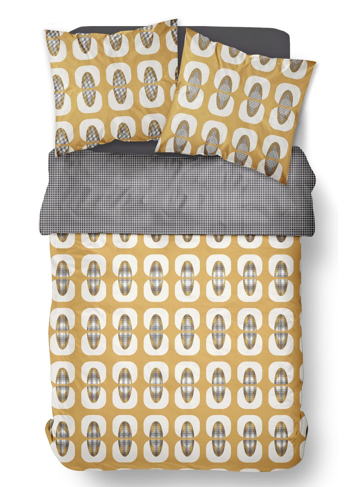 Parure de lit en coton TODAY LINGE DE MAISON Jaune