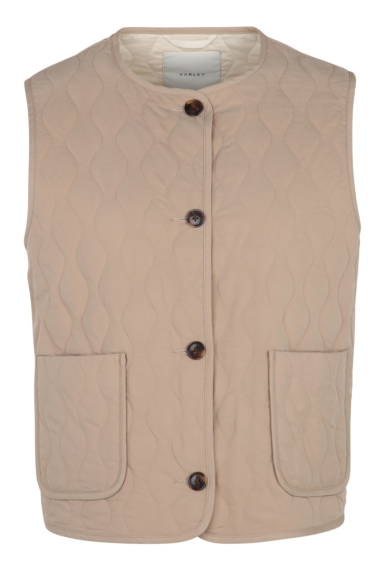 Jacke mit rundem Kragen VARLEY Beige