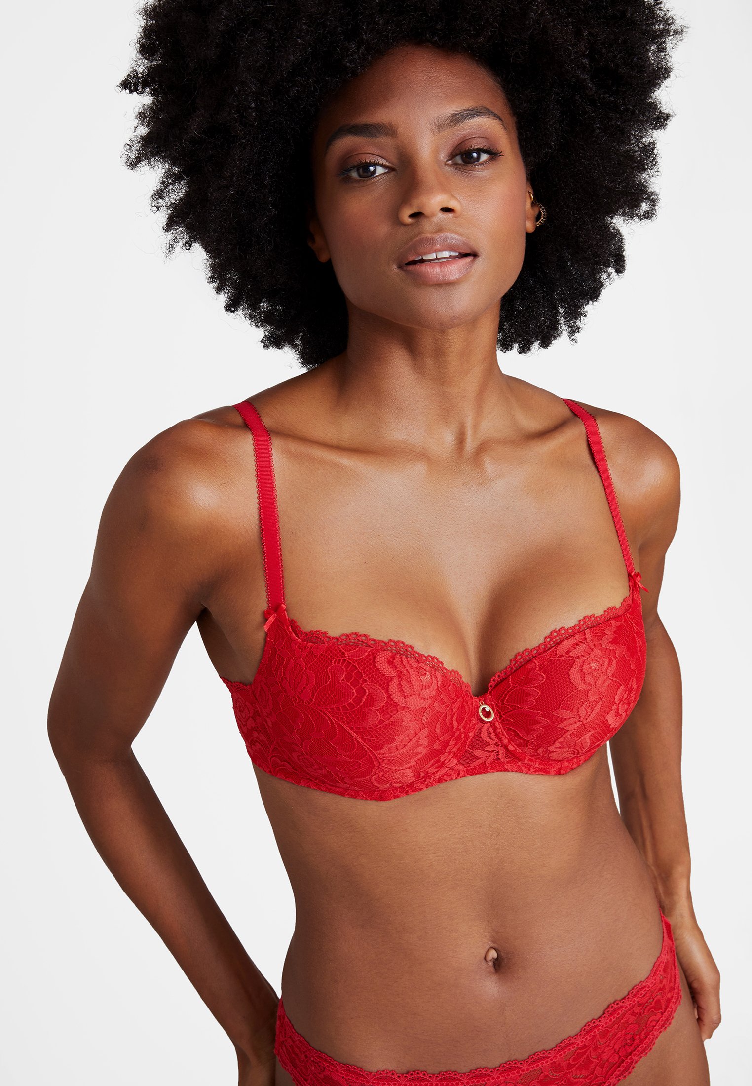 Comfort half-cup shell bra AUBADE Red