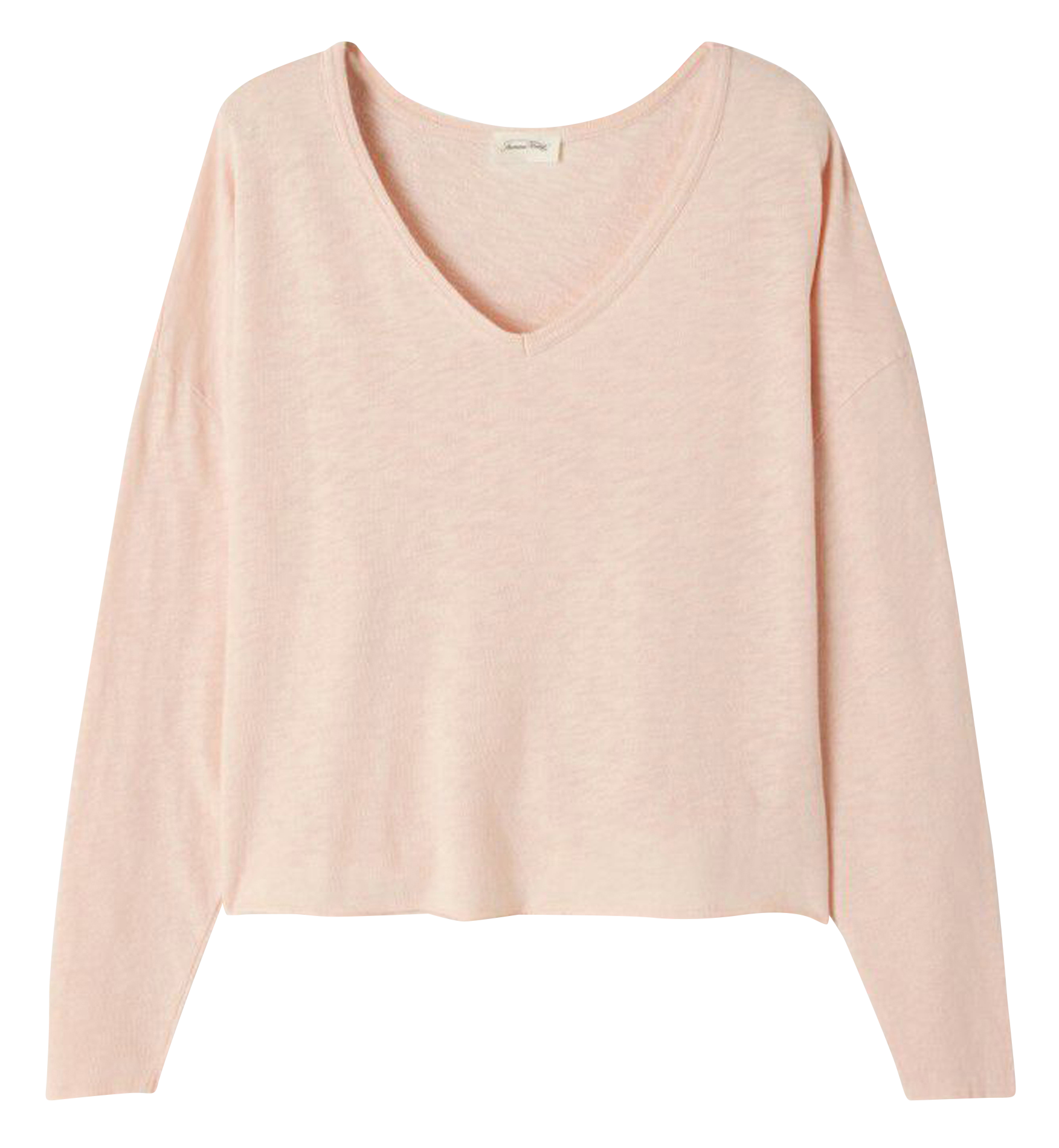 Tee-shirt manches longues en coton AMERICAN VINTAGE Beige