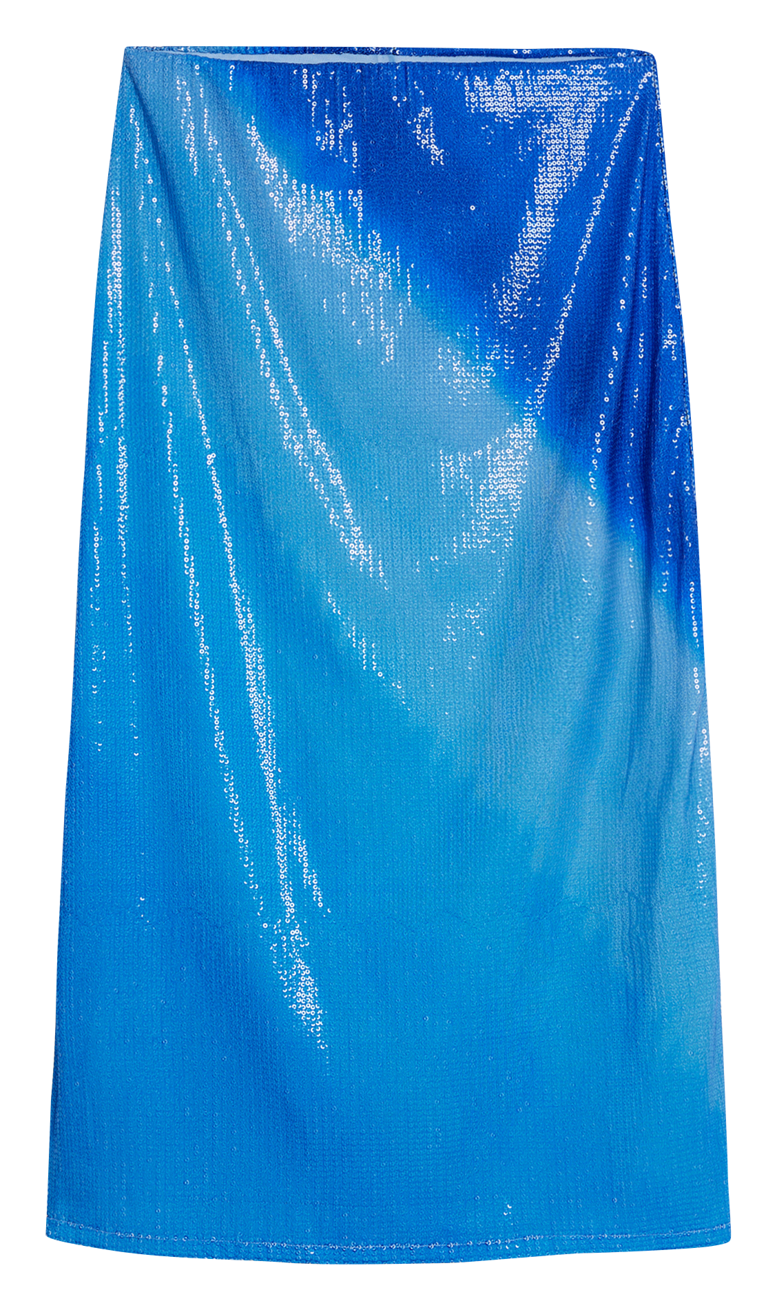 Elasticated tie and dye midi skirt DESIGUAL Blue