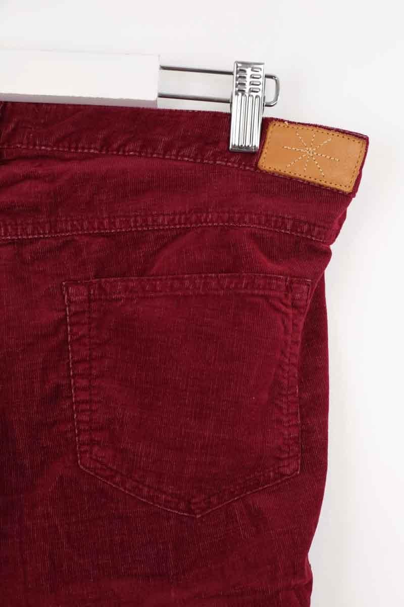 Slim cotton trousers ISABEL MARANT ÉTOILE - SECONDE MAIN Red