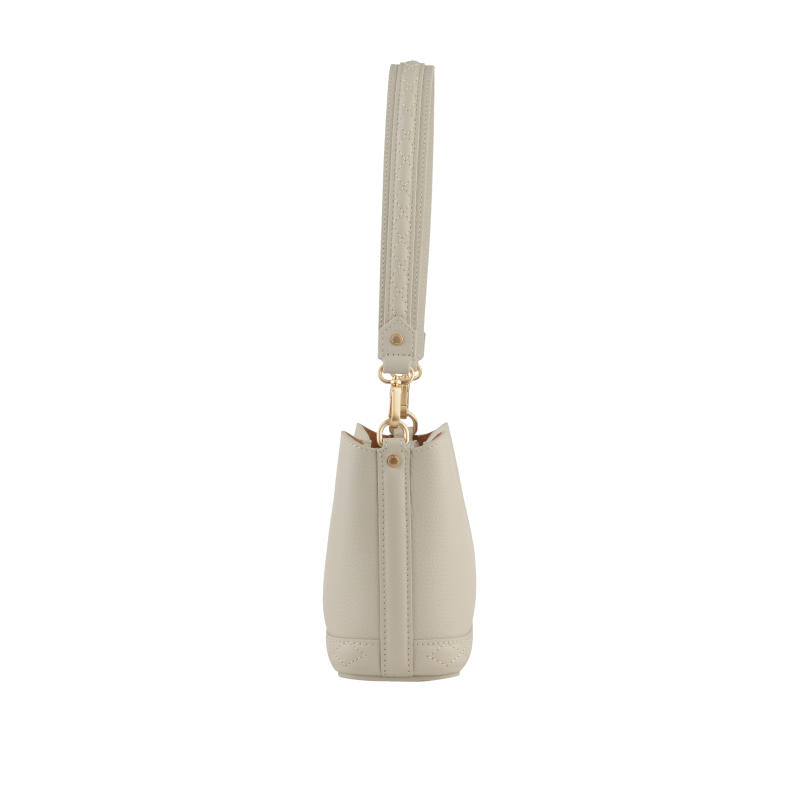 Satchel - cowhide leather POURCHET Beige