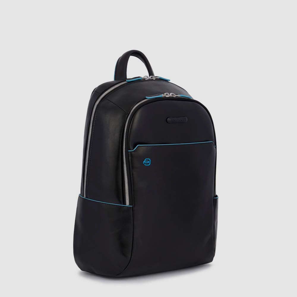 Leather backpack PIQUADRO Black