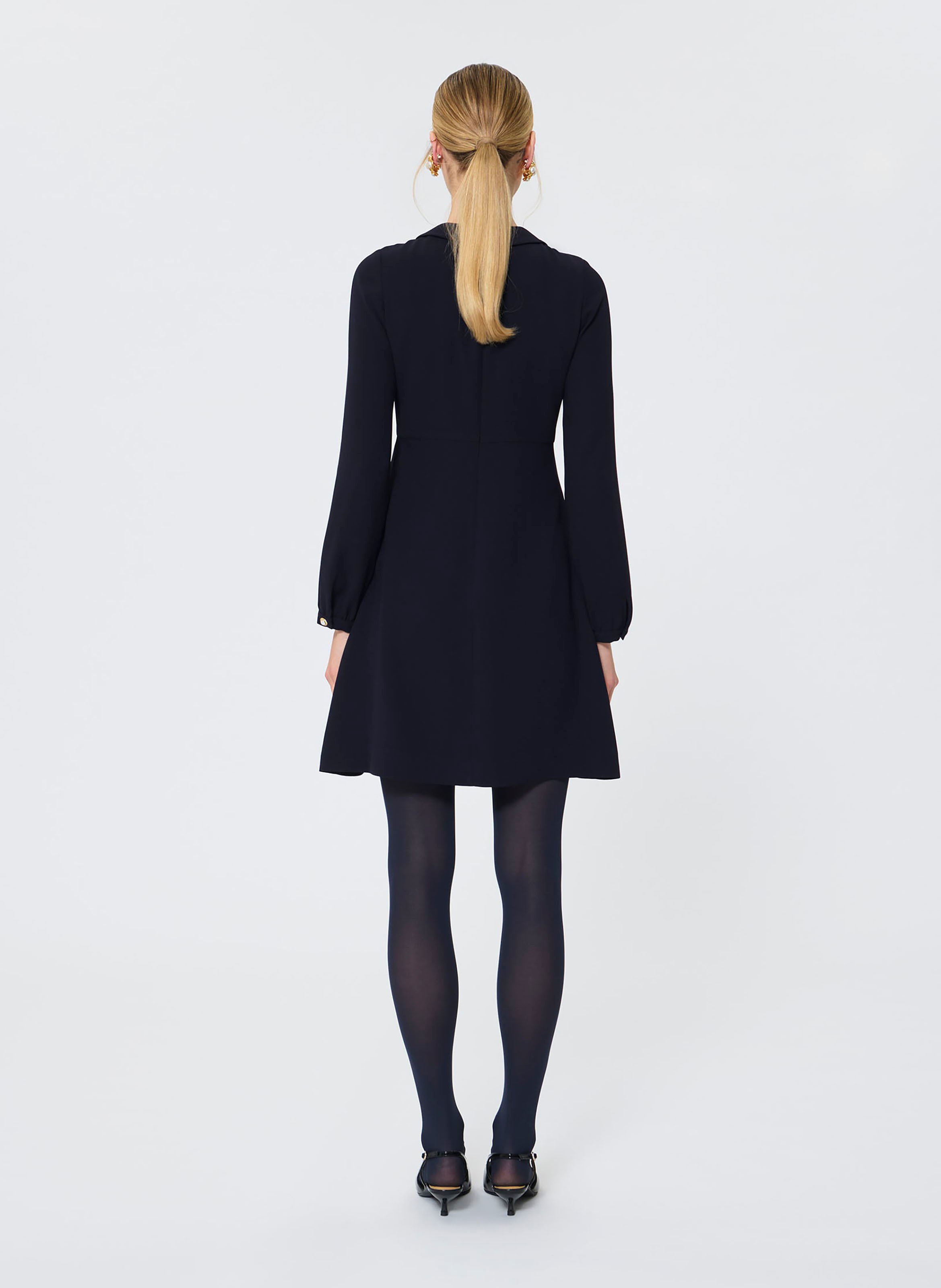 Abito corto scollo tondo TARA JARMON Blu