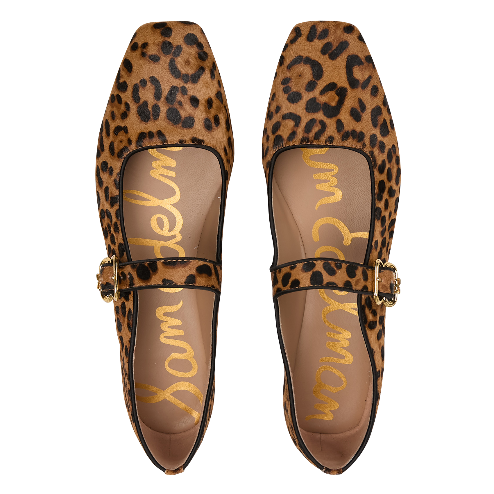 Leopardenmuster-Lederballerinas SAM EDELMAN Mehrfarbig