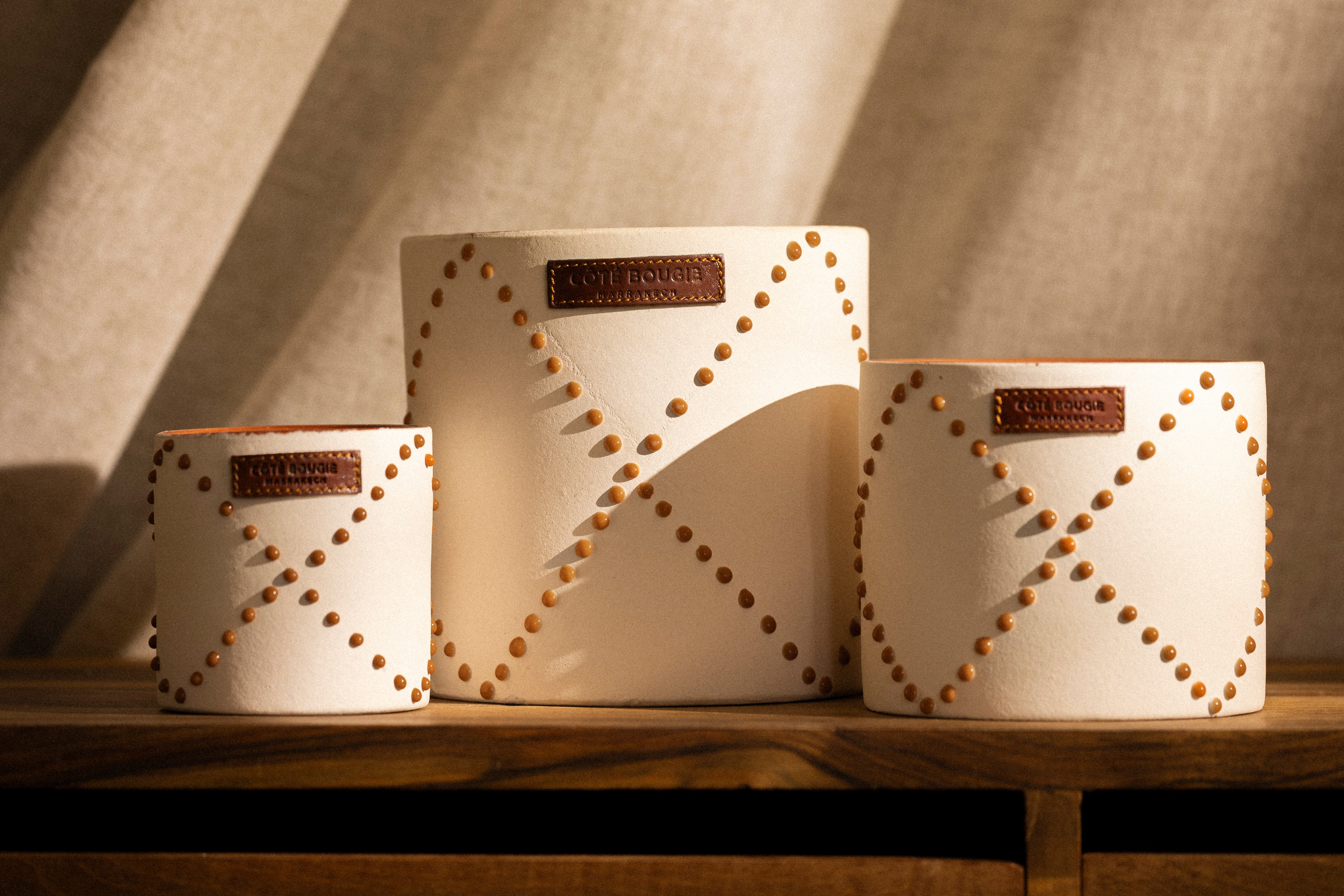 Ceramic Nomad Candle COTE BOUGIE White