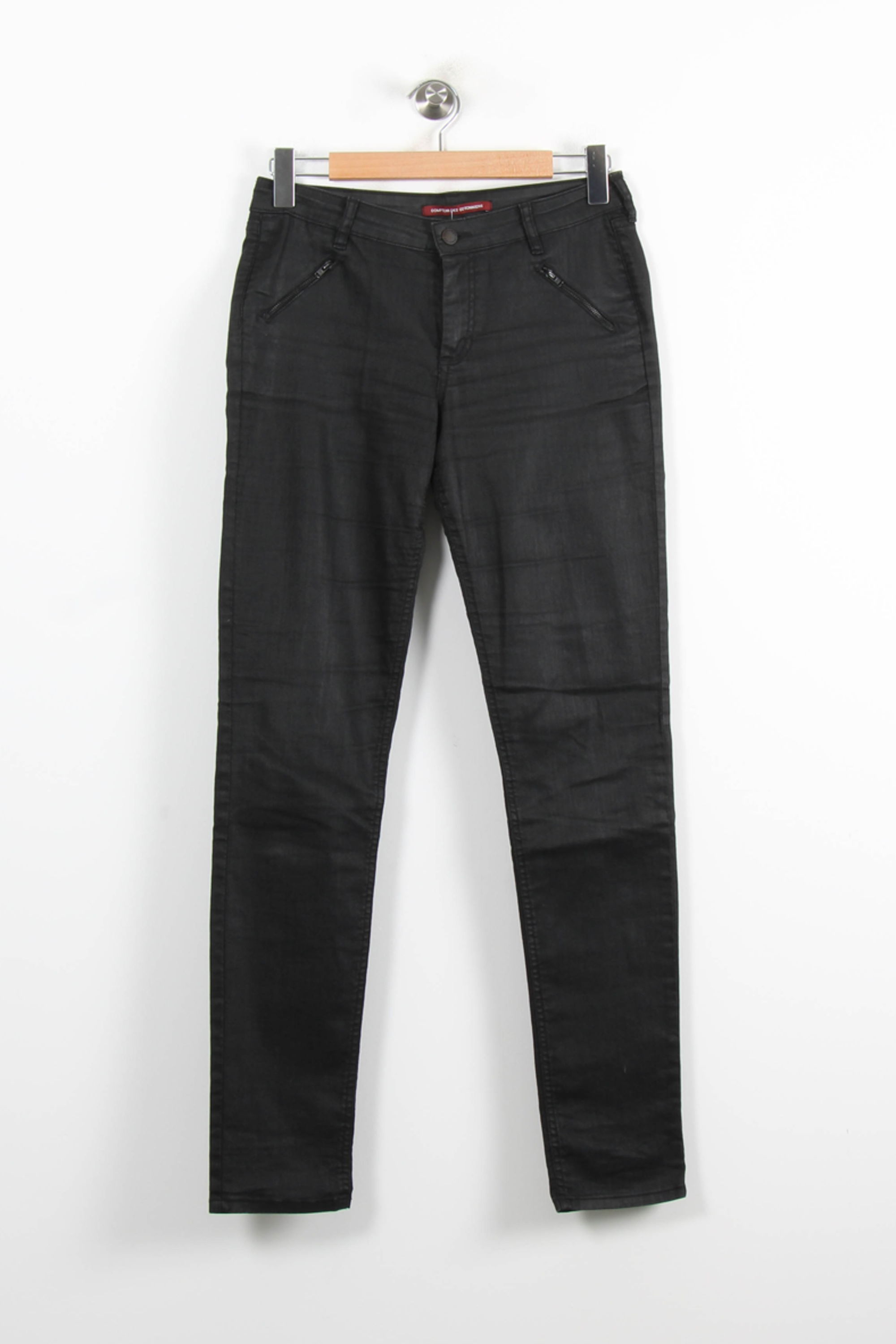 Cropped slim jeans with studs COMPTOIR DES COTONNIERS - Seconde main Black