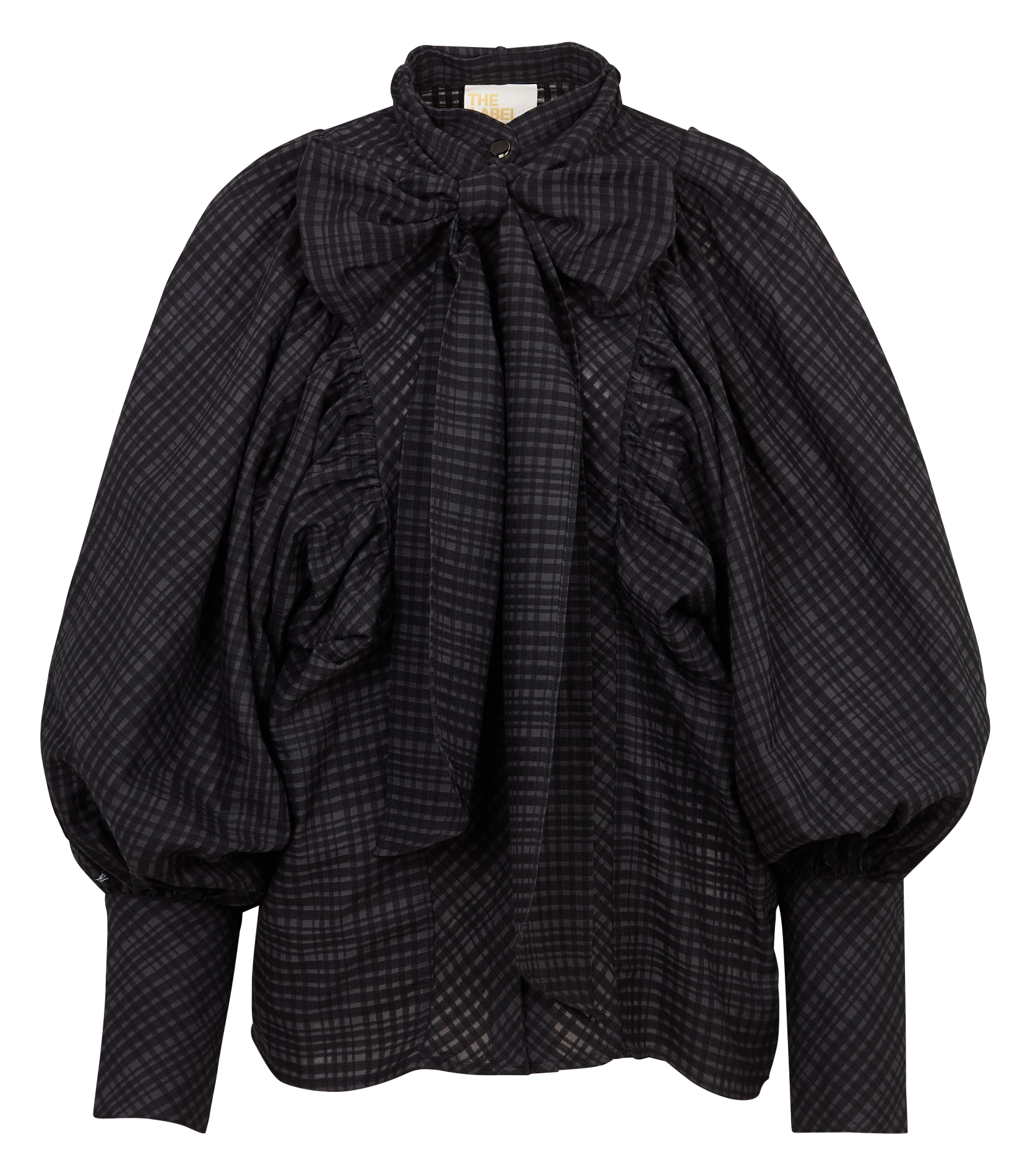 Printed high neck blouse THE LABEL EDITION Black