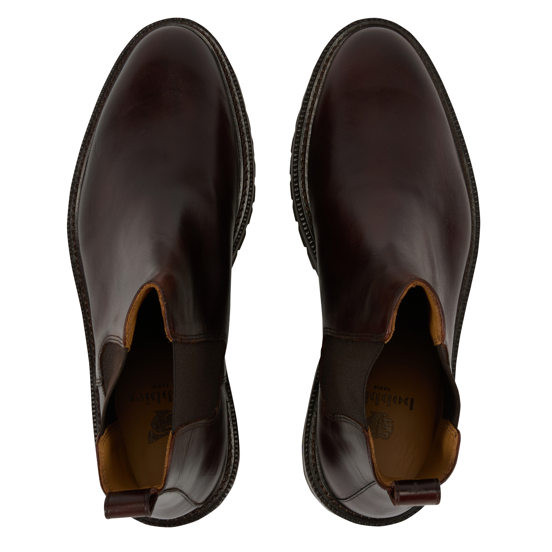 Bottines plates en cuir  BOBBIES Marron