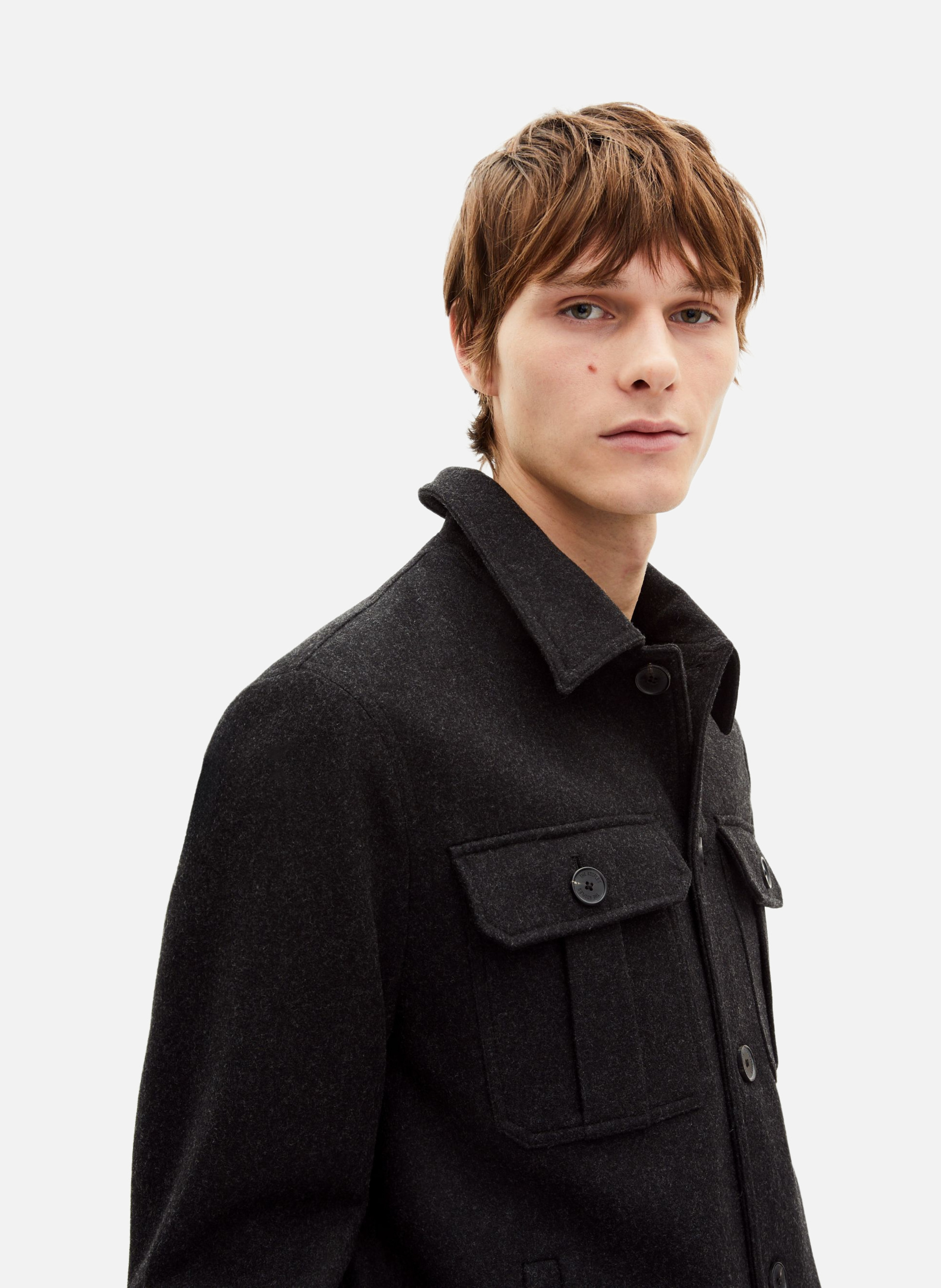 Low-cut loose-fit dress THE KOOPLES Grey