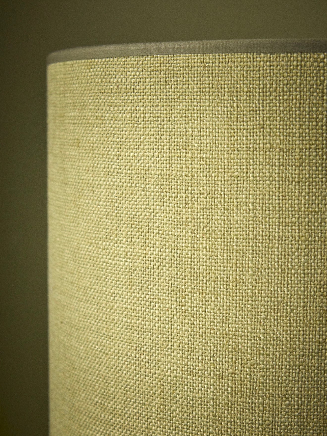 Seventies olive lampshade - large model victory CYRILLUS Green