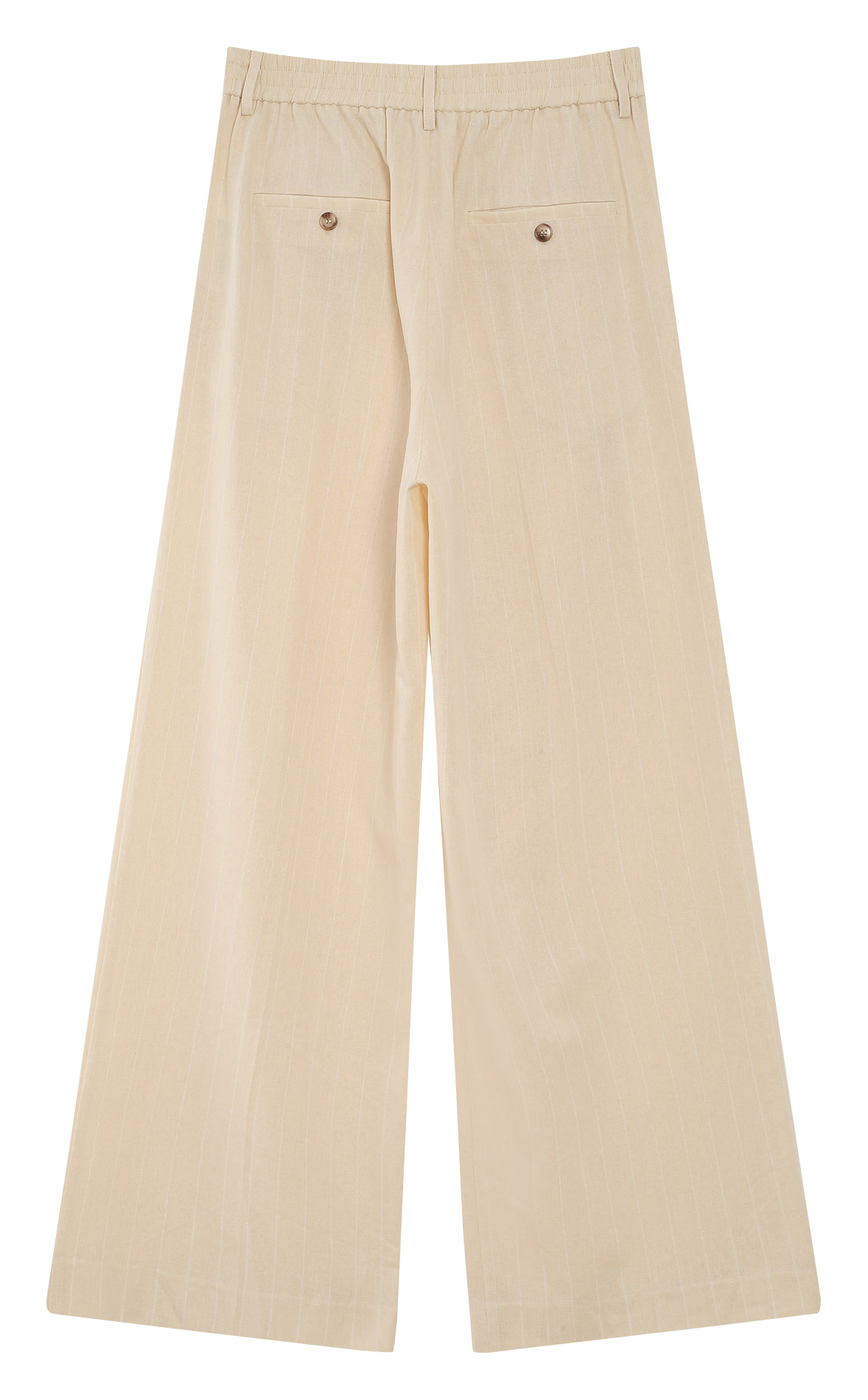 Pantalon large à rayures GRACE ET MILA Jaune