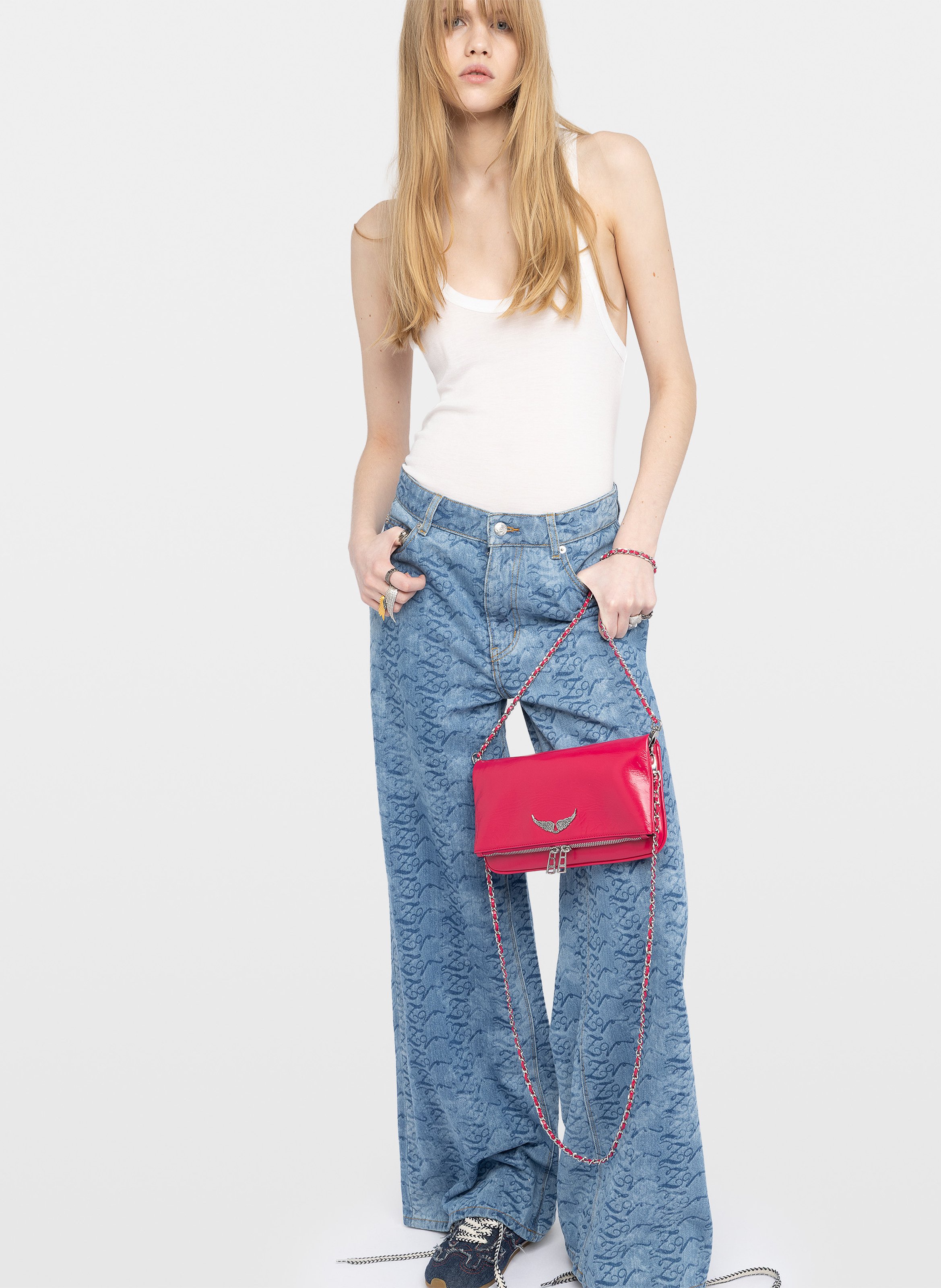 Leather bag ZADIG&VOLTAIRE Pink