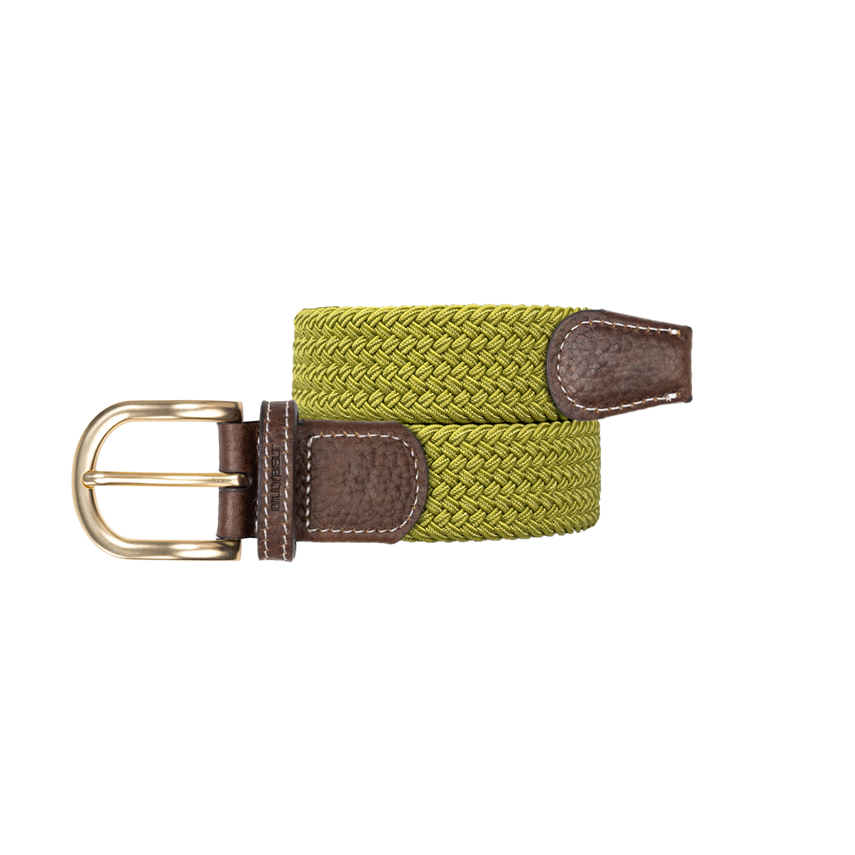 Solid Elastic Braided Belt BILLYBELT Green