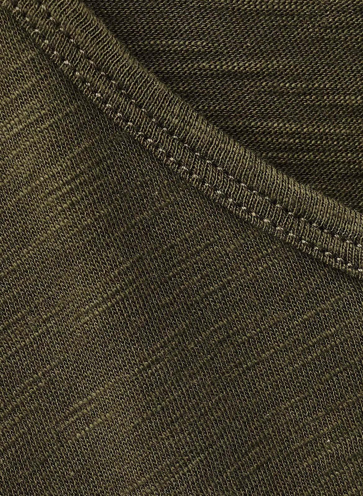 Loose-fit round-neck cotton T-shirt BA&SH Khaki