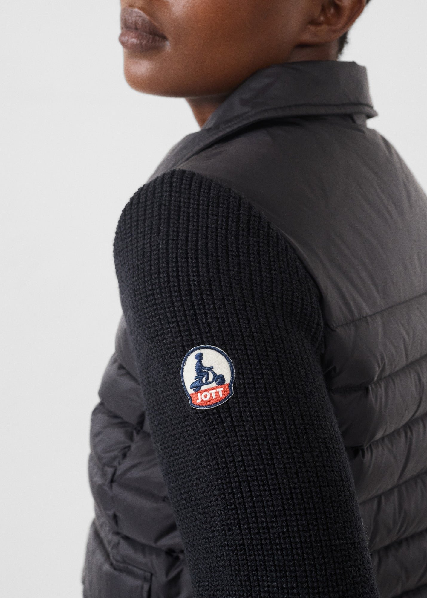 Calista two-tone padded jacket JOTT Black