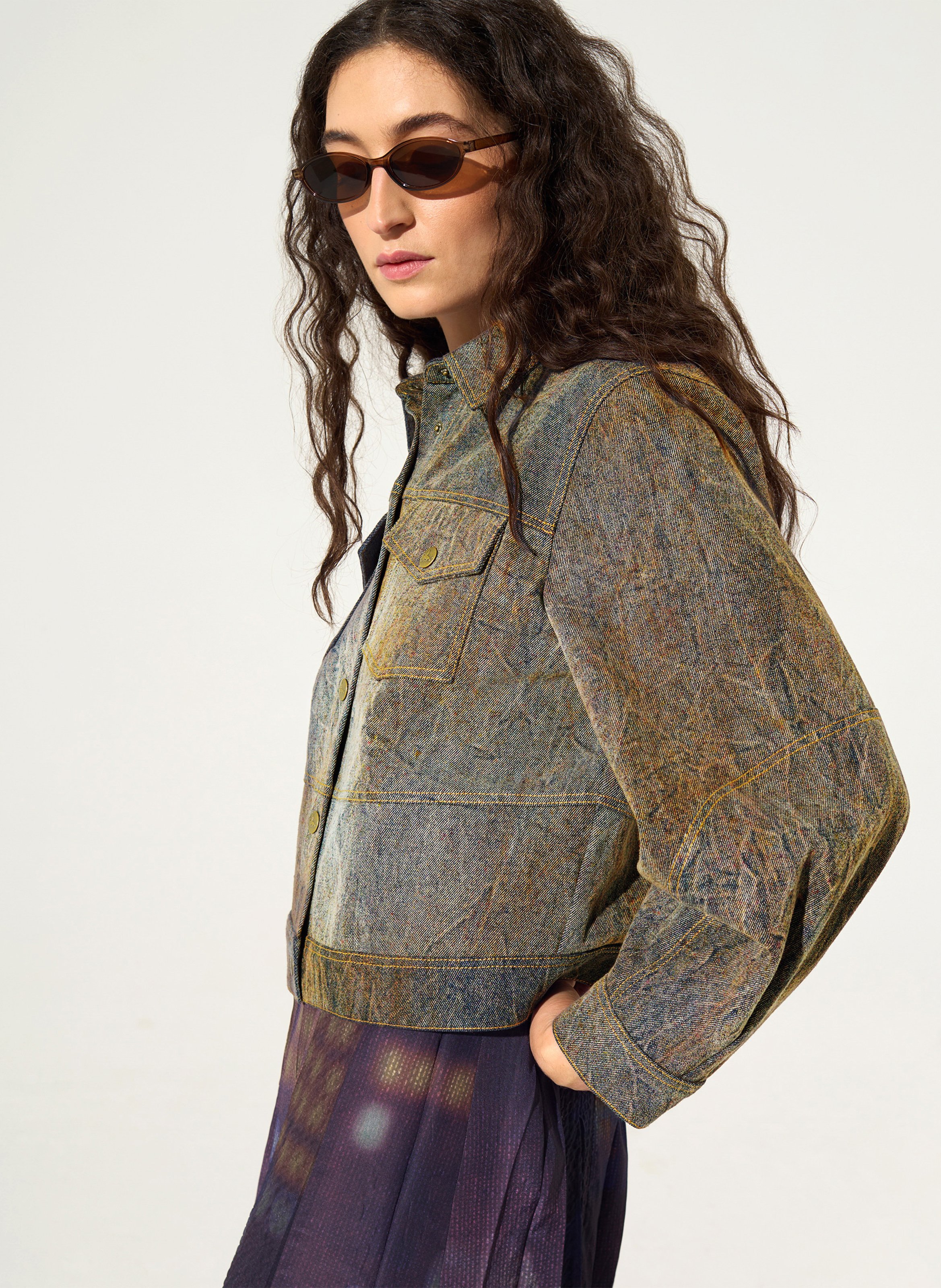 Denim jacket COTELAC Blue