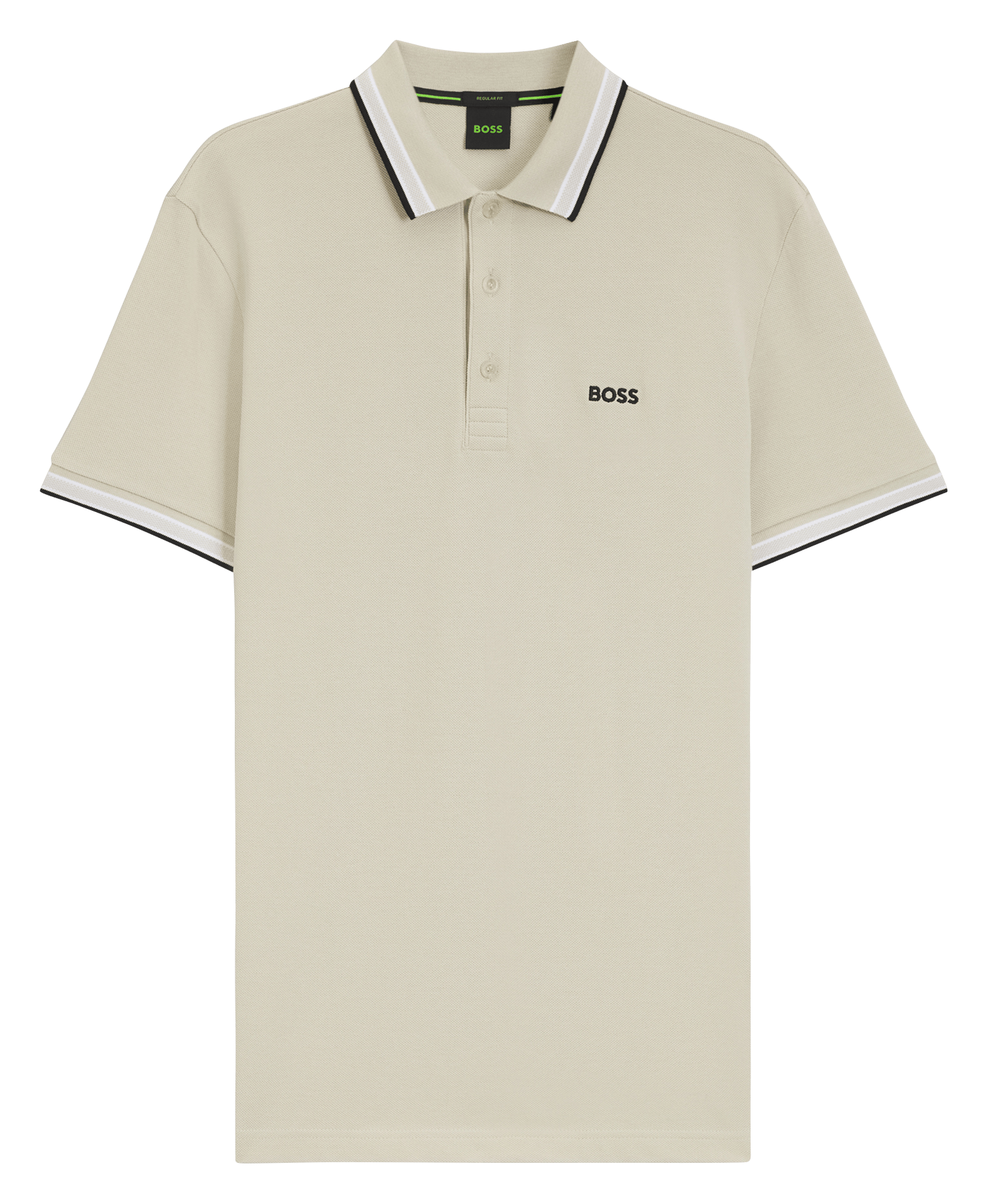 Regular-fit cotton polo shirt BOSS Beige