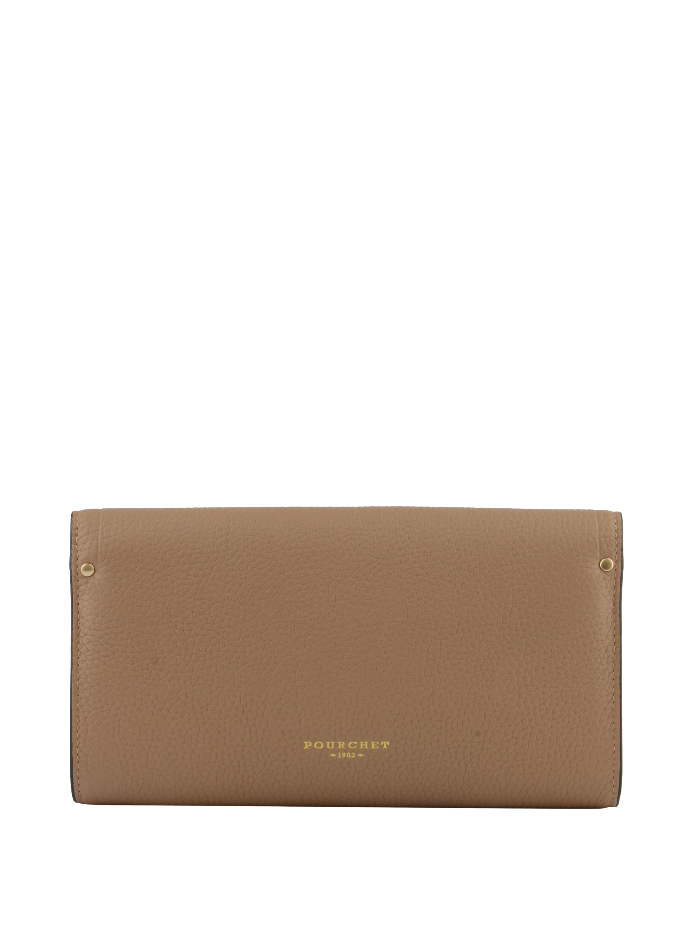 Calfskin leather shoulder bag Grey