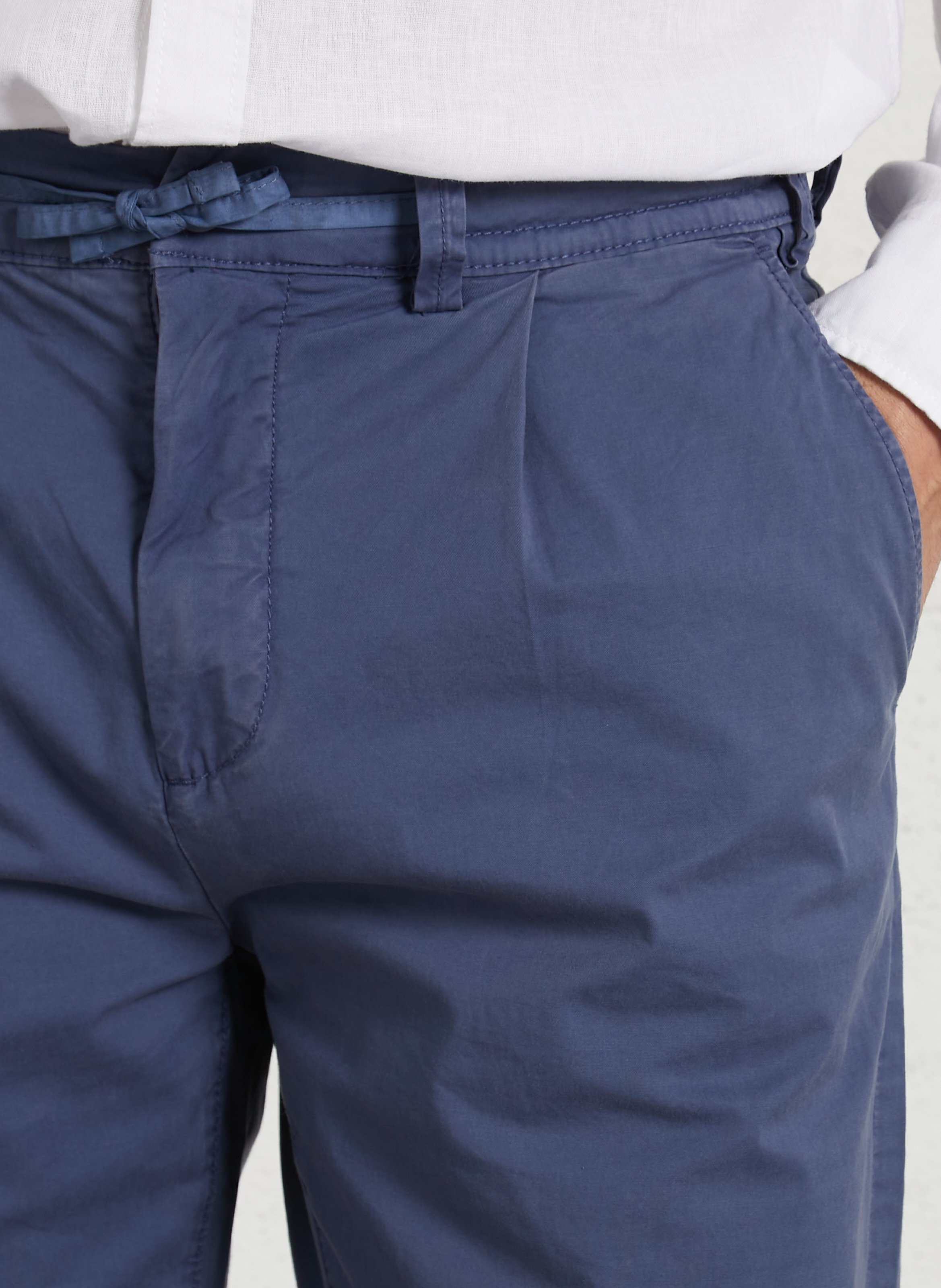 Pantalon chino uni à liens  PEPE JEANS Bleu